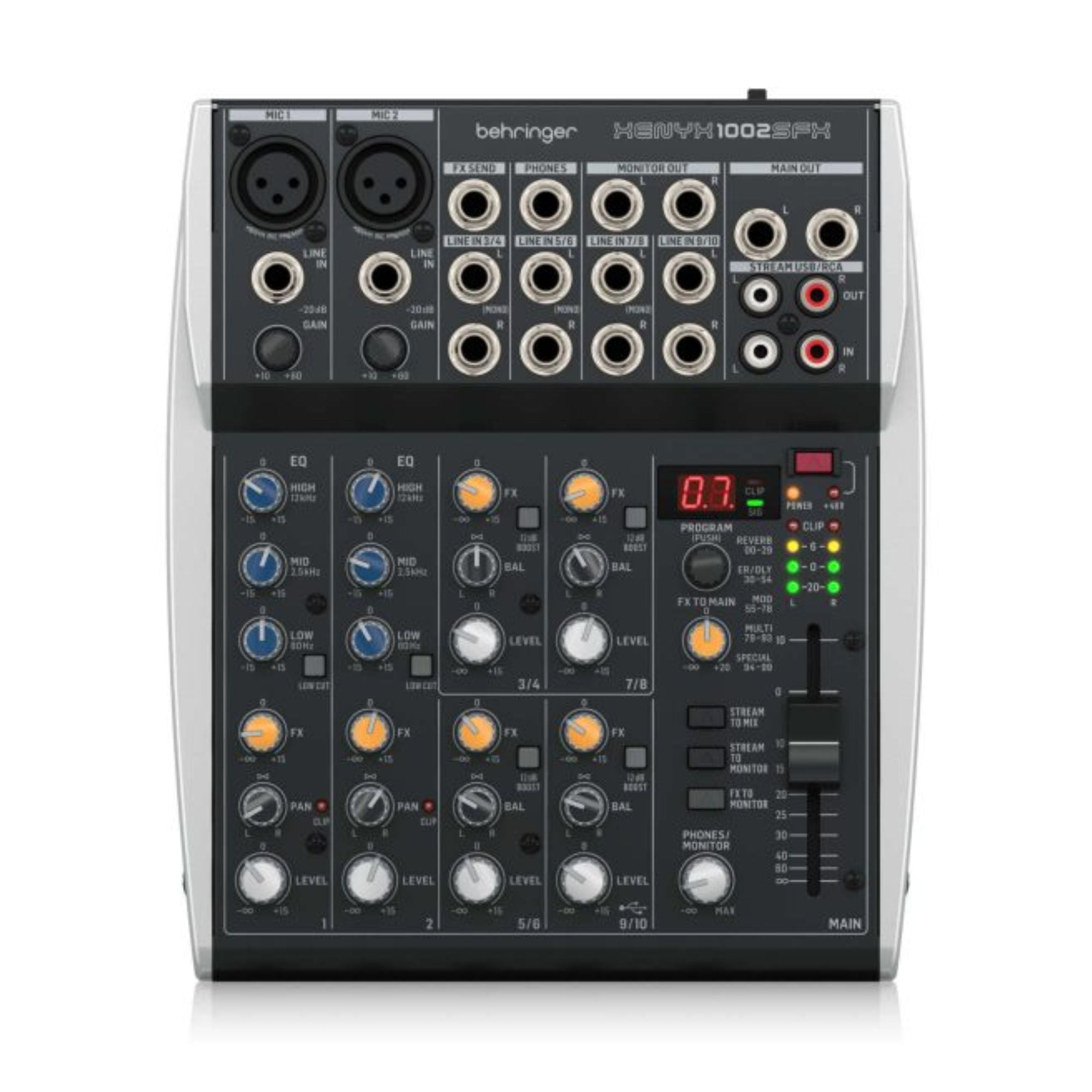 Behringer Xenyx Mixer Análogo con Interfaz USB - FX
