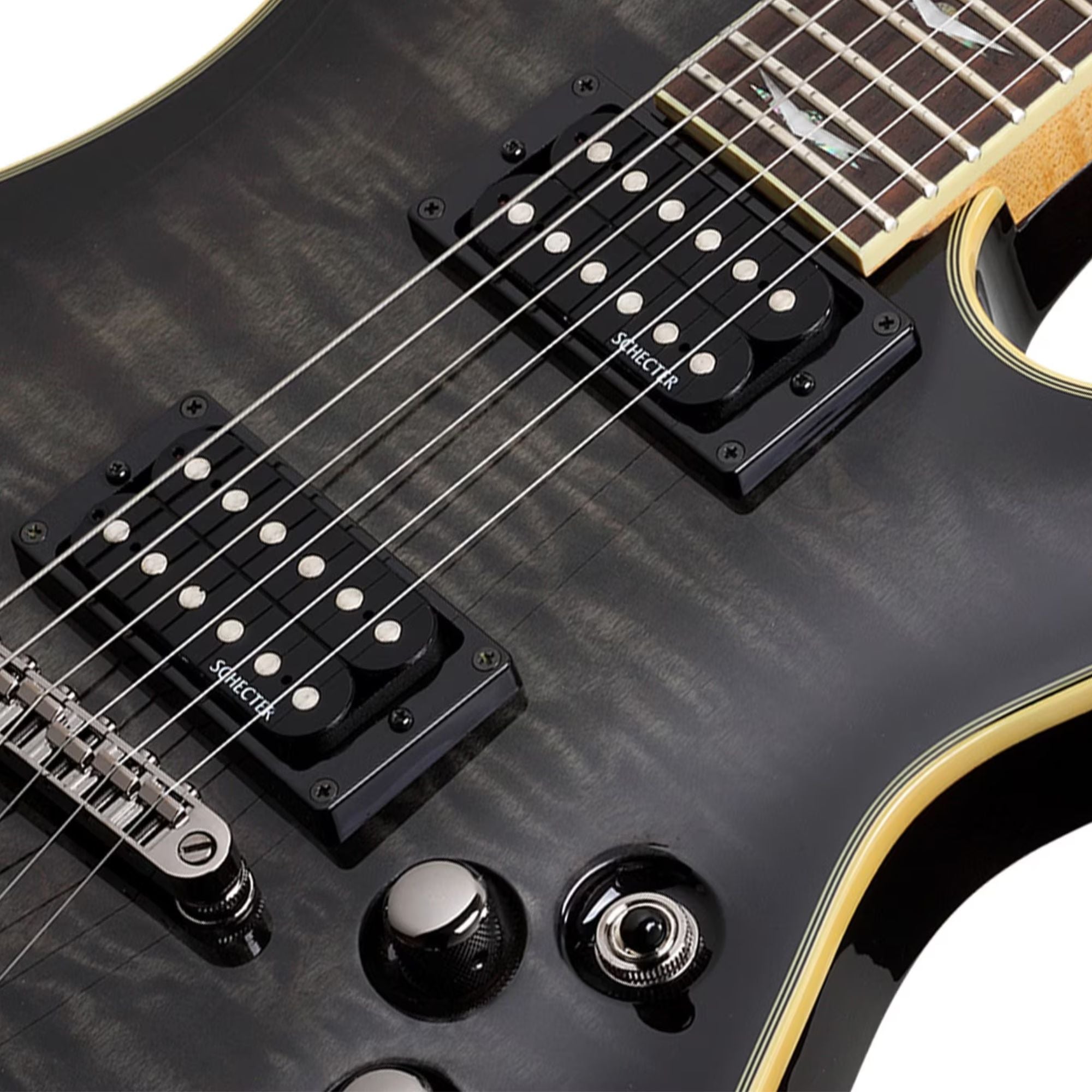 Schecter Omen Extreme-6 See-Thru Black Guitarra Eléctrica