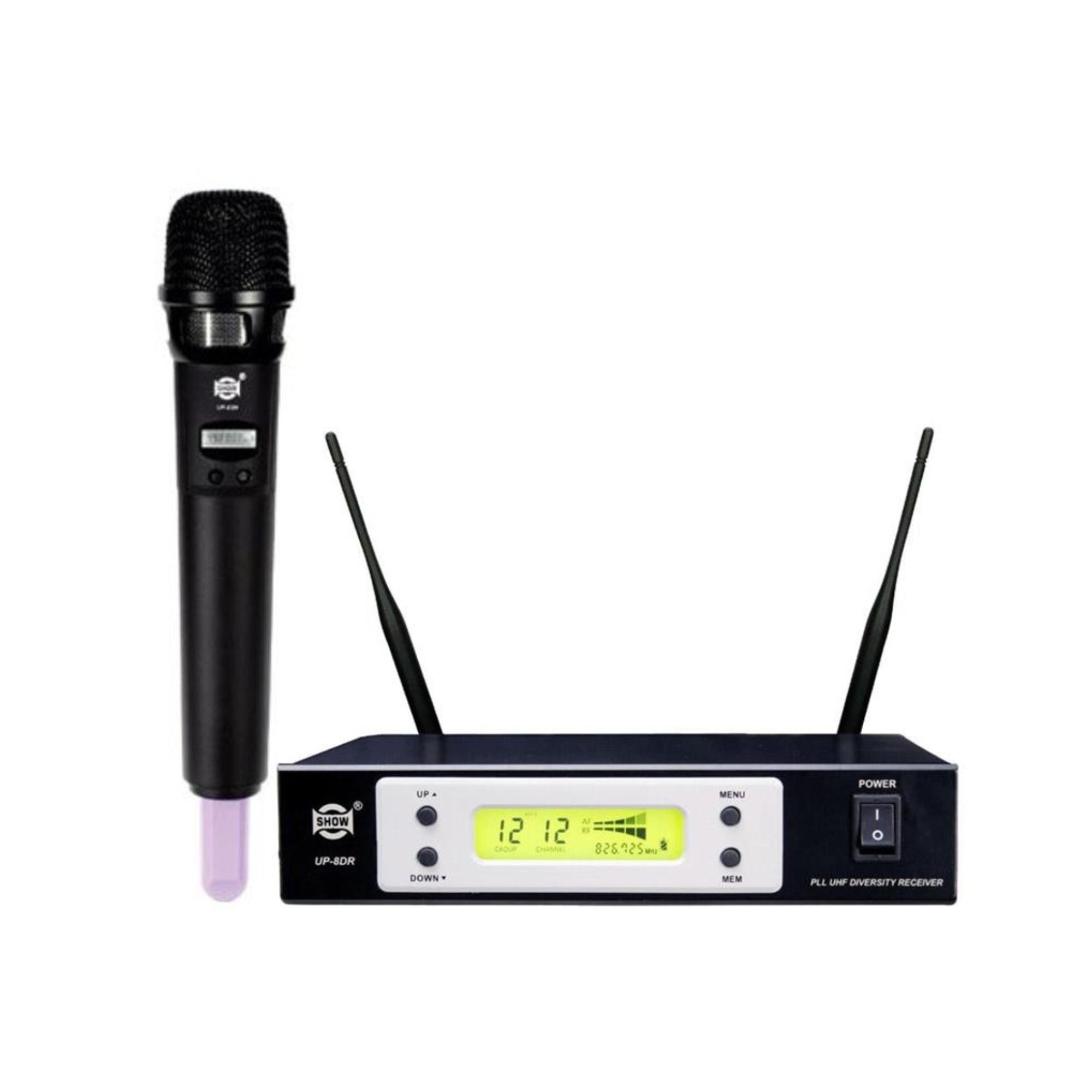 Show UP8DR UP83H Sistema Inalambrico Mano UHF