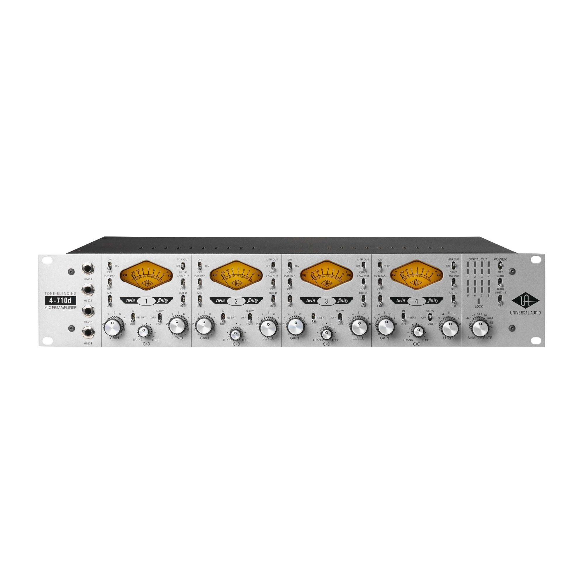 Universal Audio 4-710D Preamplificador de Micrófono 4 canales