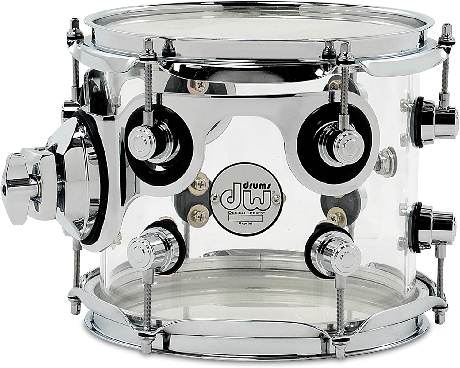 DW Drums Design Series Tom Rack 8x7" Clear Acrylic