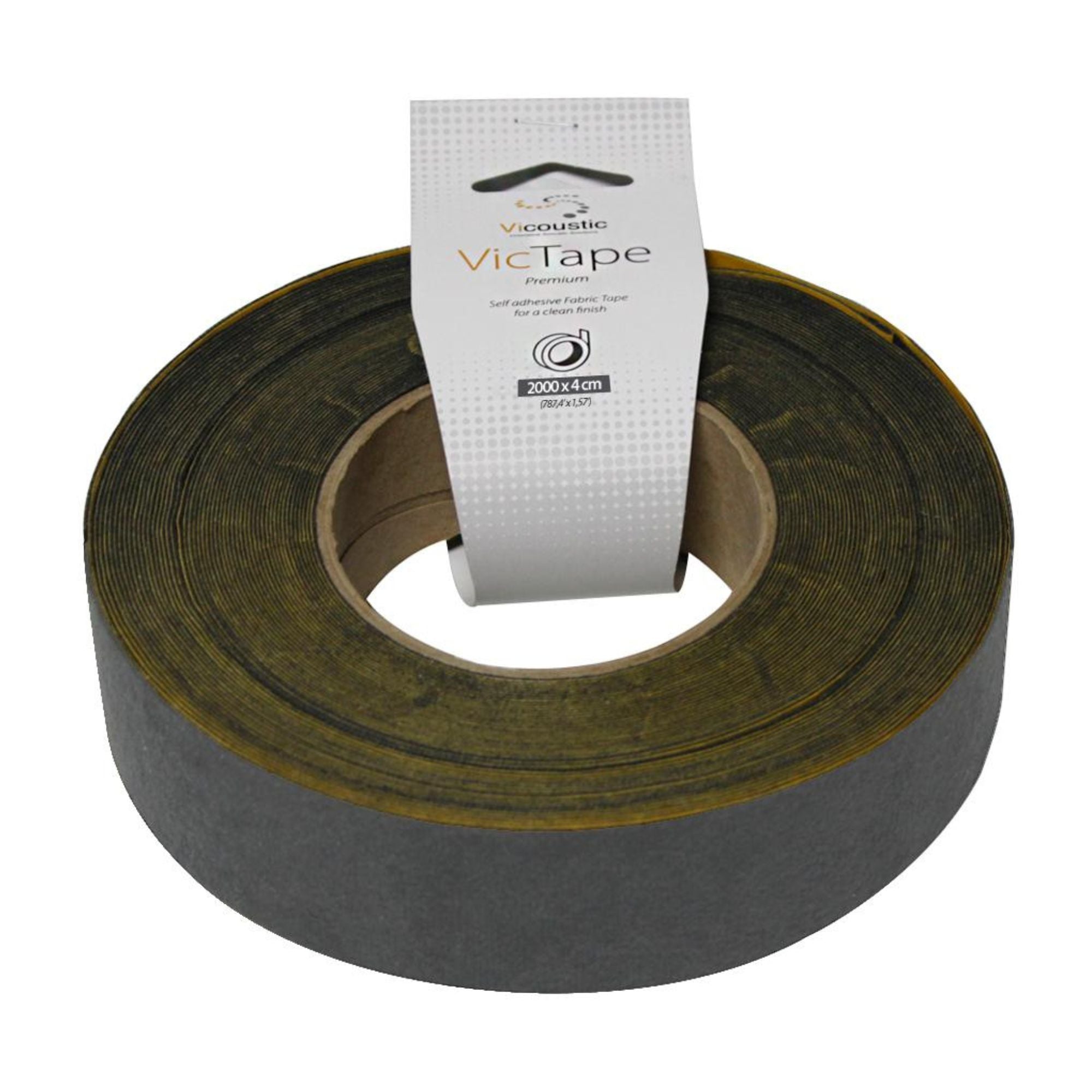 Vicoustic VicTape Premium Cinta de Tela 2 mts Color Negro