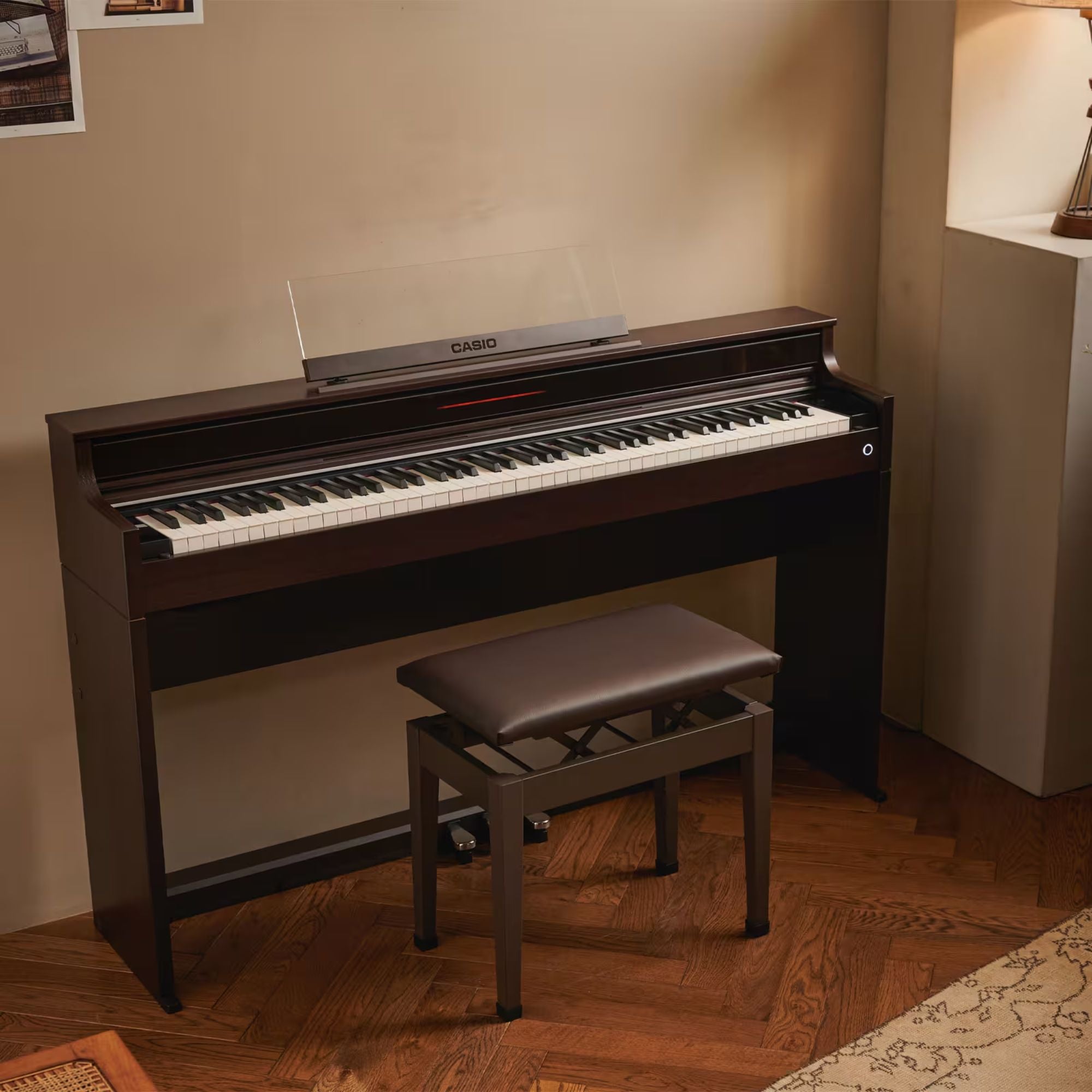 Casio AP-S450BN Piano Digital Celviano Café 88 Teclas con Mueble y Banquillo