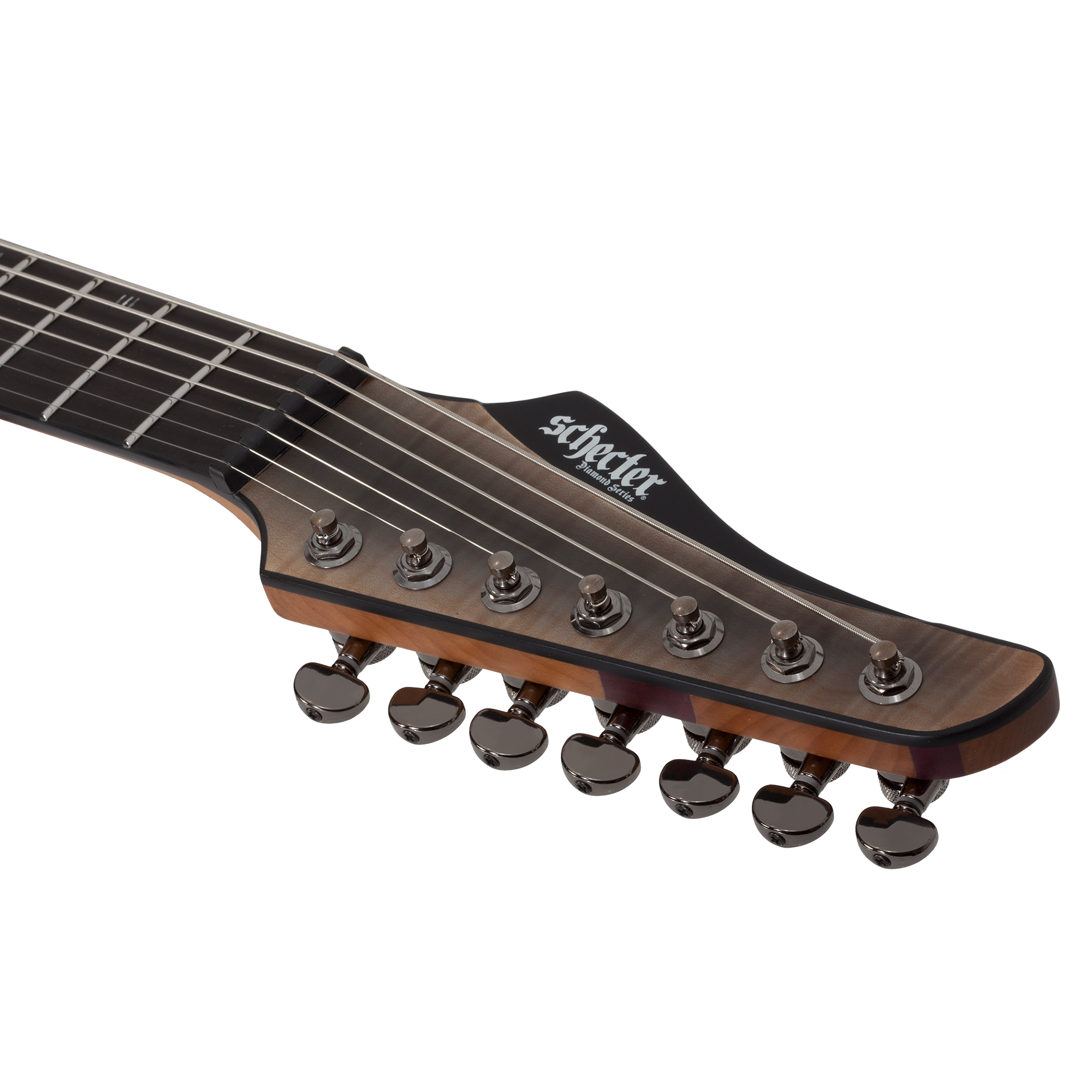 Schecter Banshee Mach-7 Fallout Burst Guitarra Eléctrica 7 Cuerdas Evertune