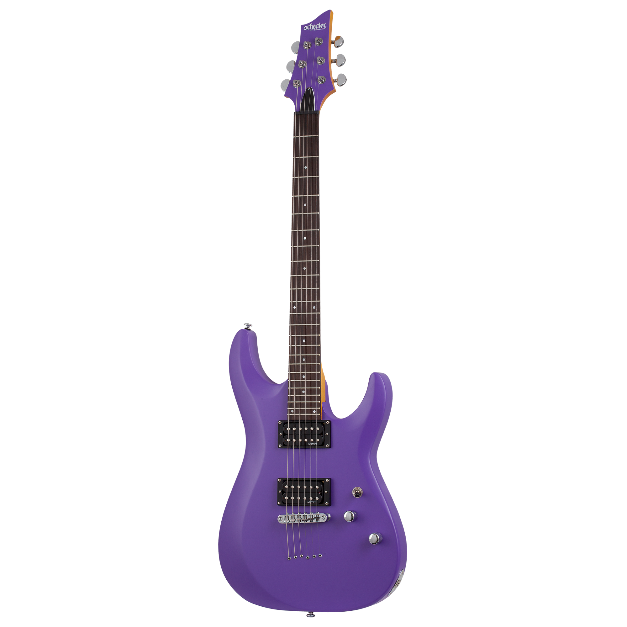 Schecter C-6 Deluxe Satin Purple Guitarra Eléctrica