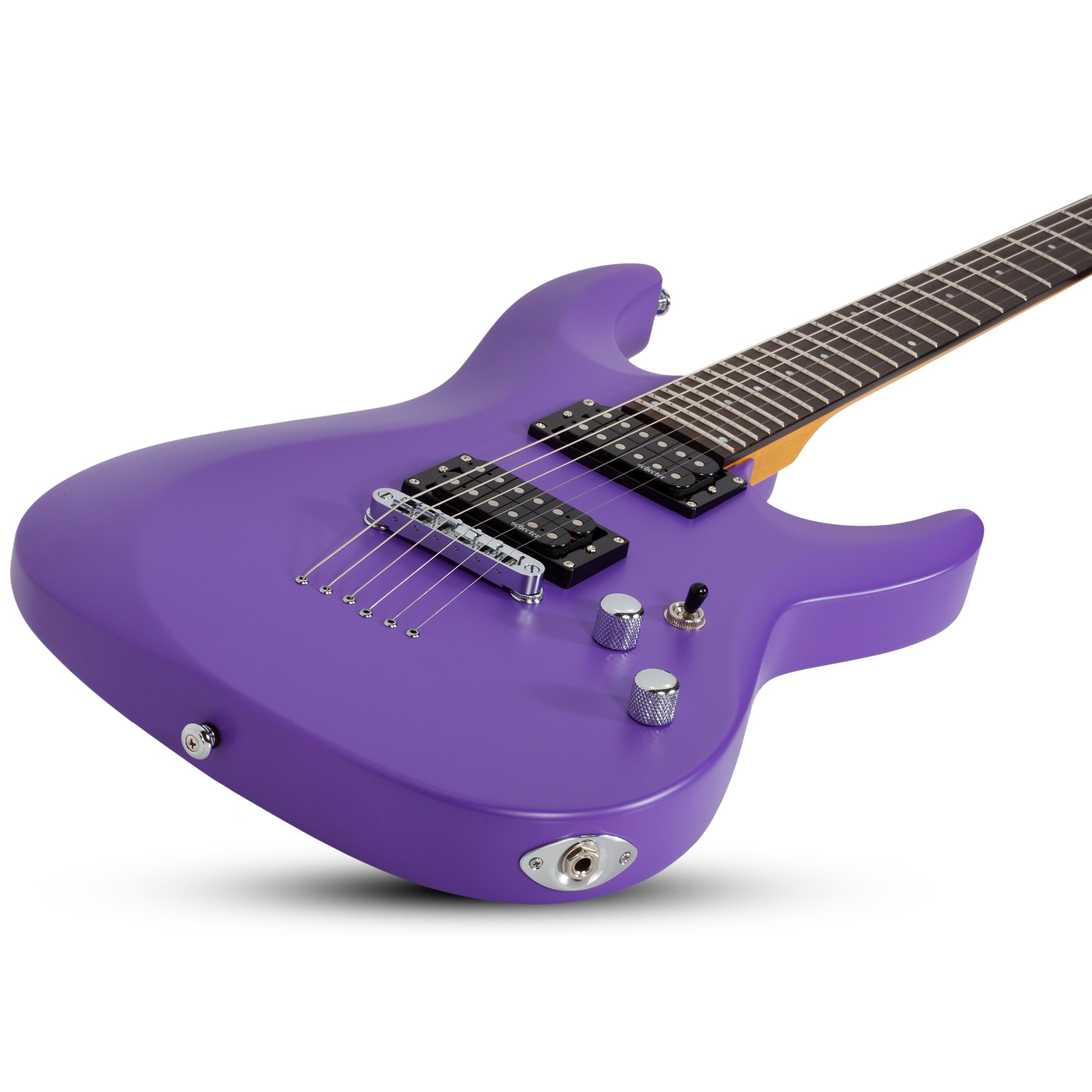 Schecter C-6 Deluxe Satin Purple Guitarra Eléctrica