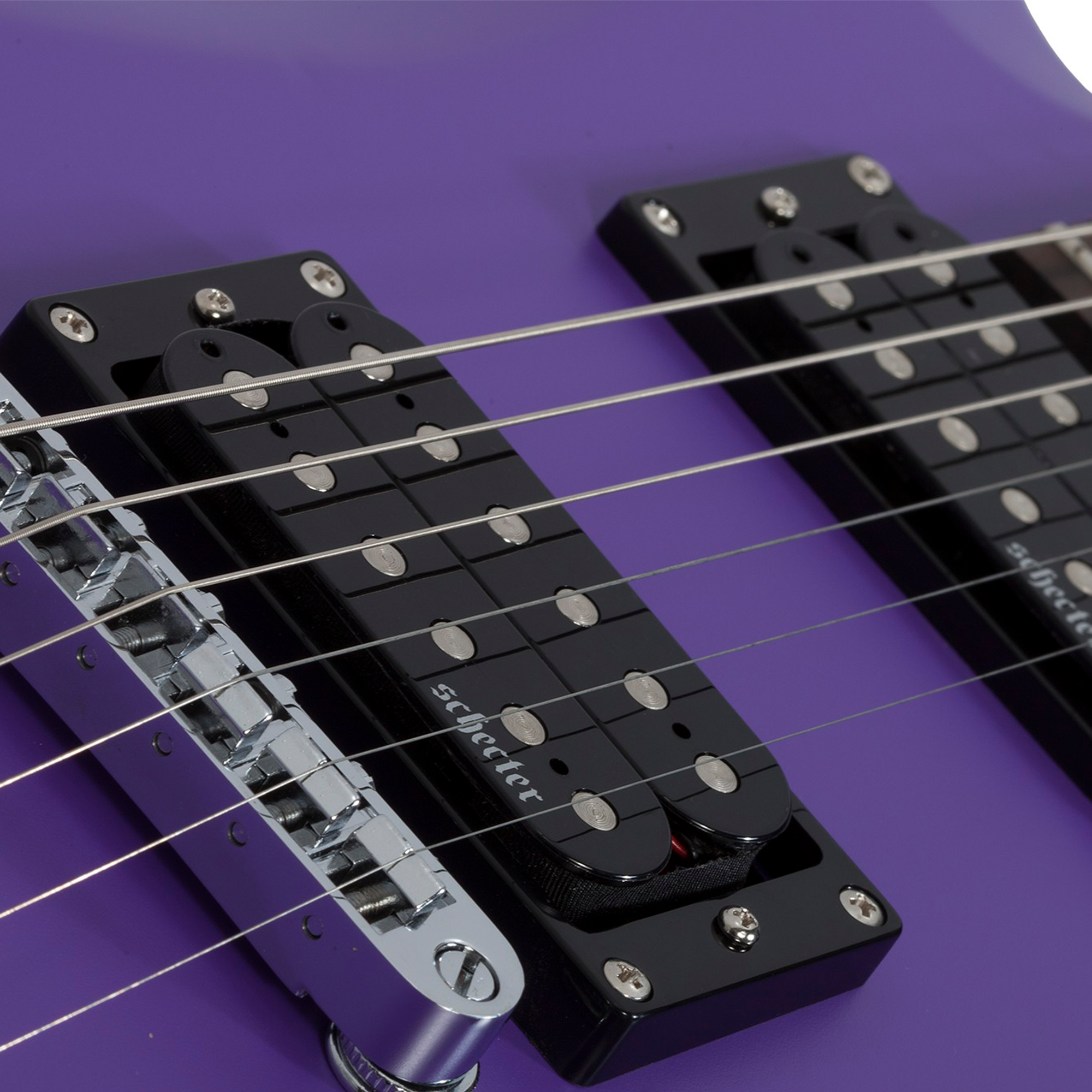 Schecter C-6 Deluxe Satin Purple Guitarra Eléctrica