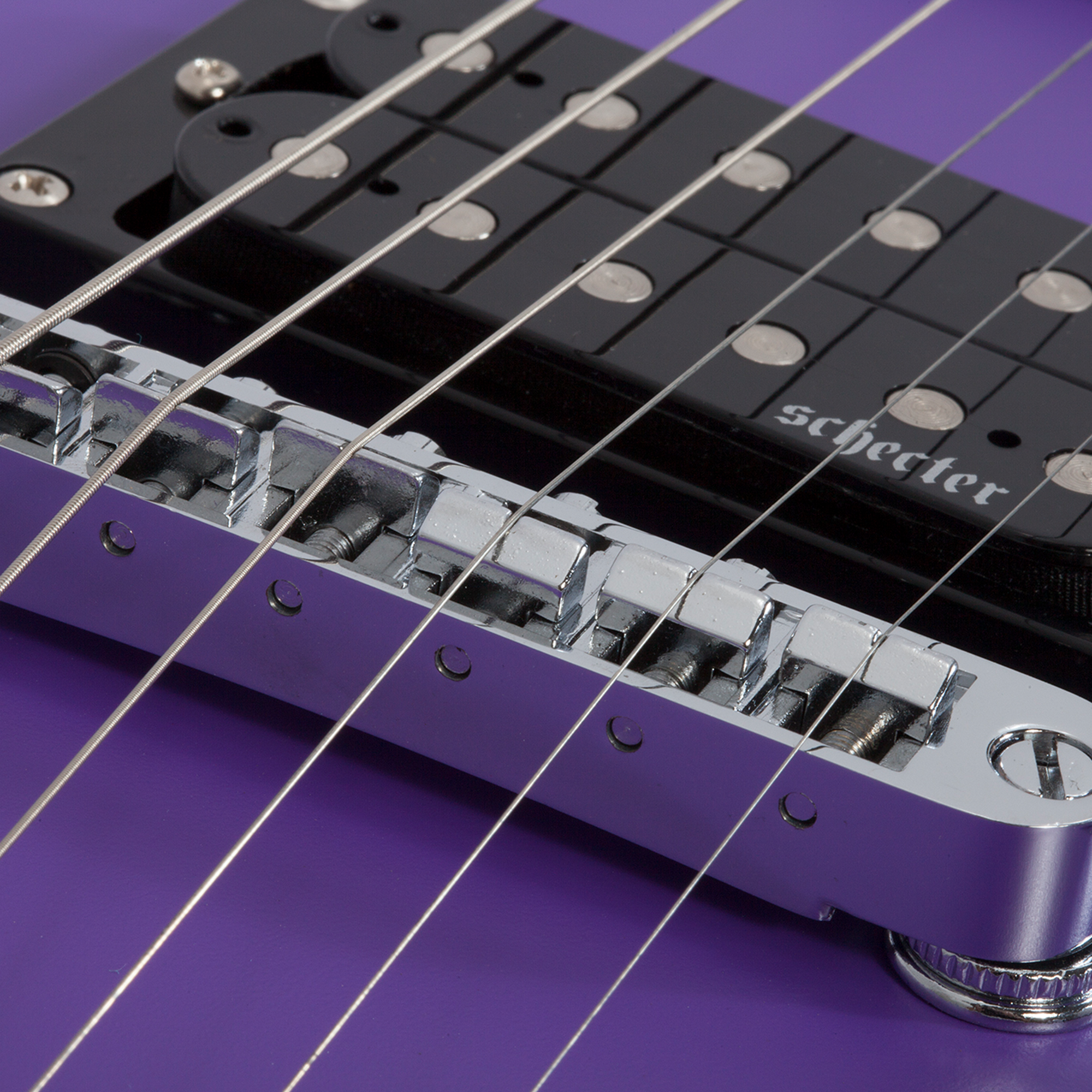 Schecter C-6 Deluxe Satin Purple Guitarra Eléctrica