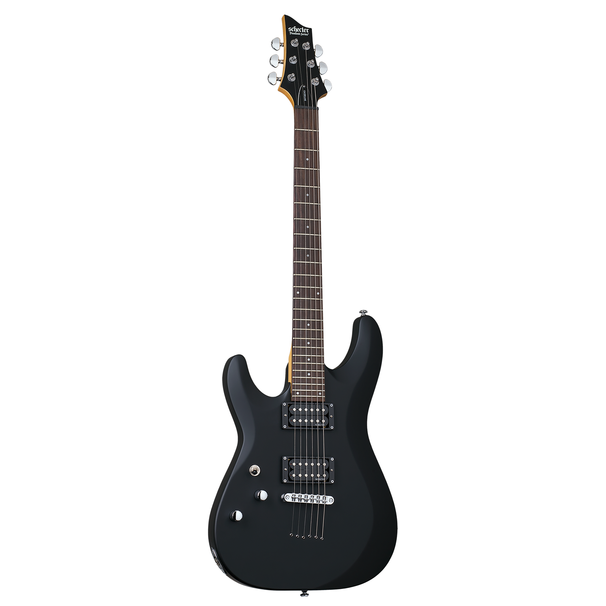 Schecter C-6 Deluxe Left Hand Satin Black Guitarra Eléctrica