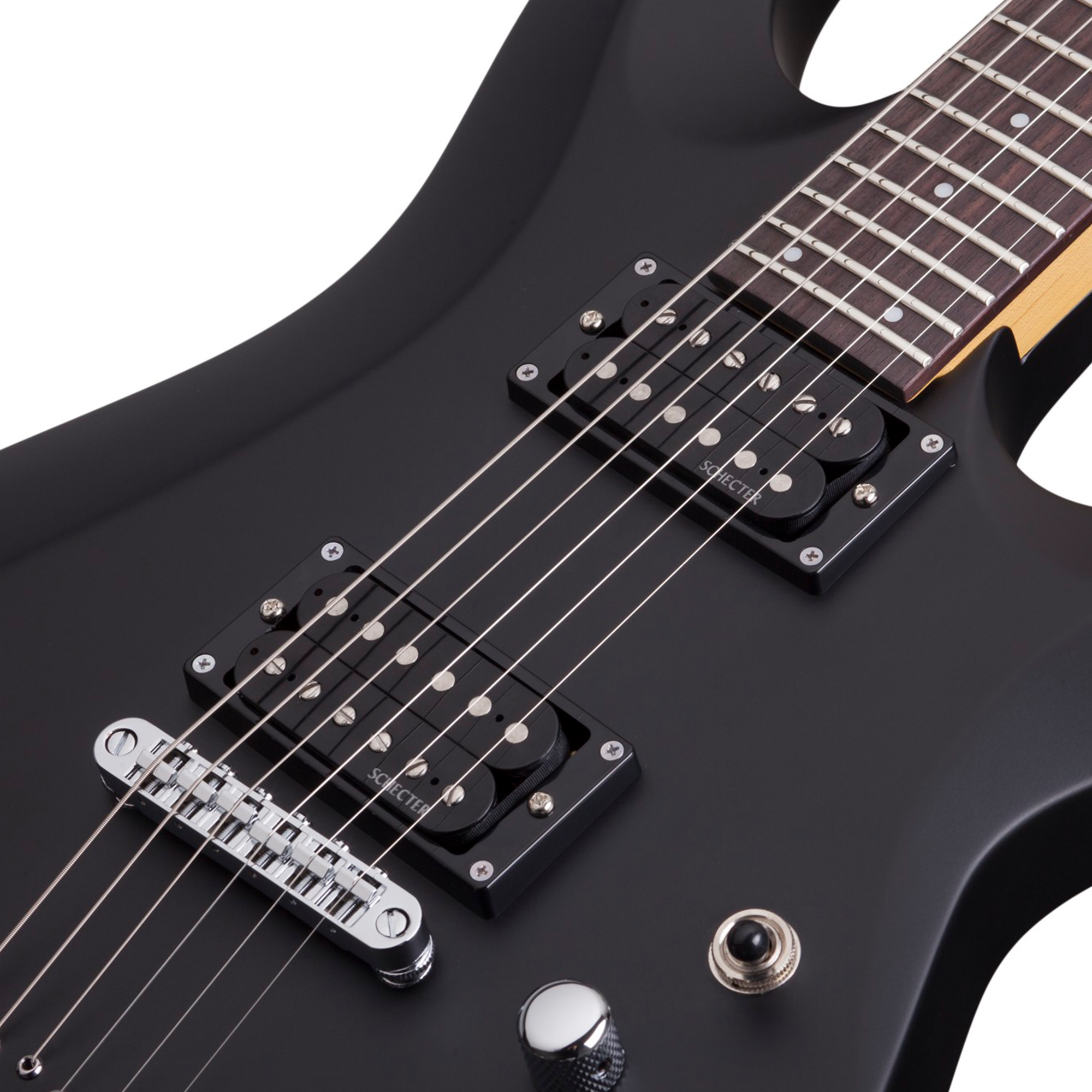 Schecter C-6 Deluxe Left Hand Satin Black Guitarra Eléctrica
