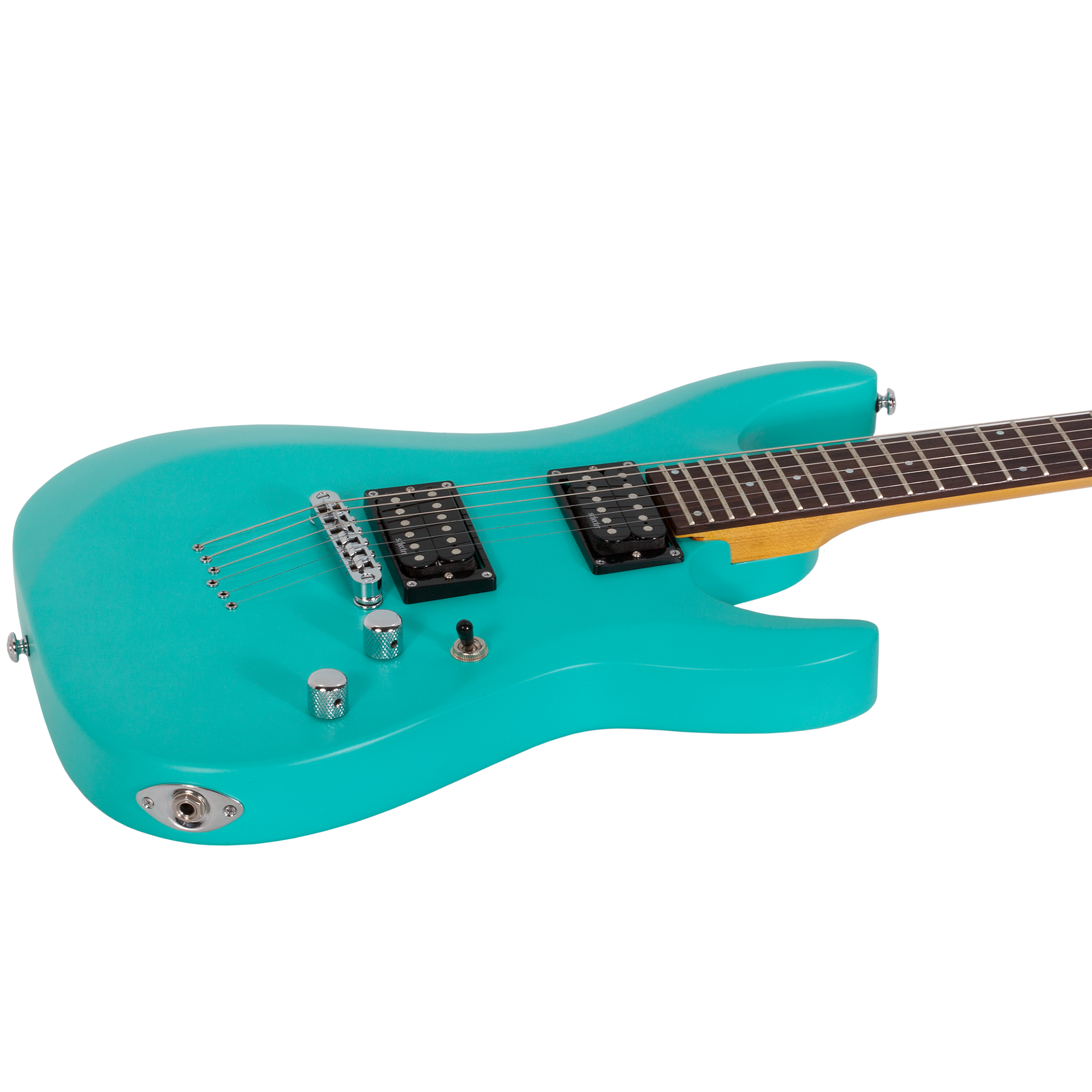 Schecter C-6 Deluxe Satin Aqua Guitarra Eléctrica