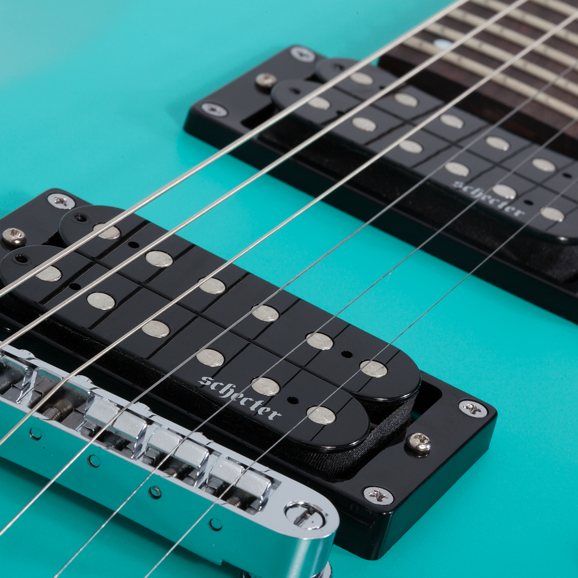 Schecter C-6 Deluxe Satin Aqua Guitarra Eléctrica
