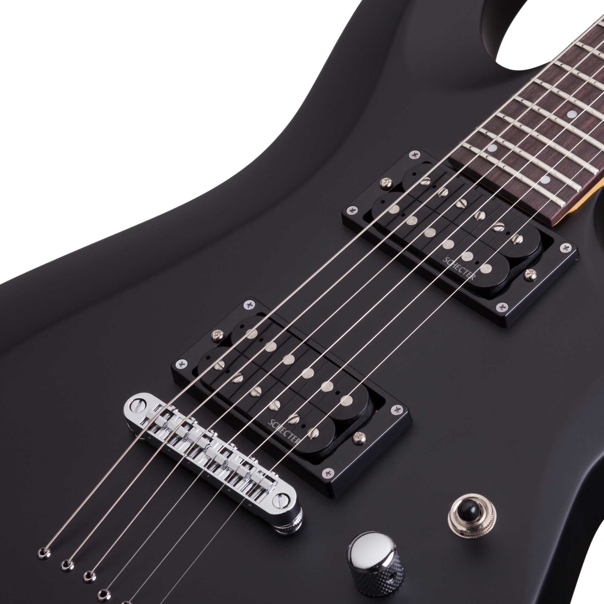 Schecter C-6 Deluxe Satin Black Guitarra Eléctrica