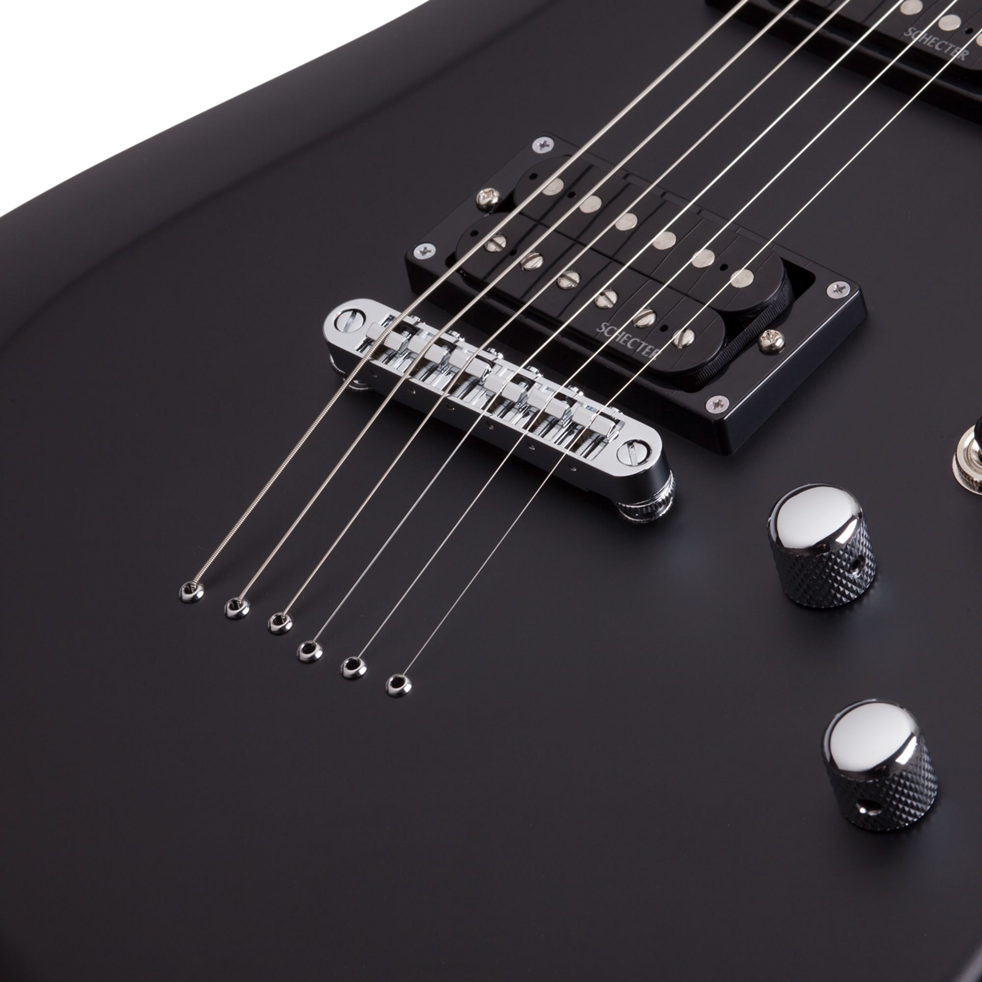 Schecter C-6 Deluxe Satin Black Guitarra Eléctrica