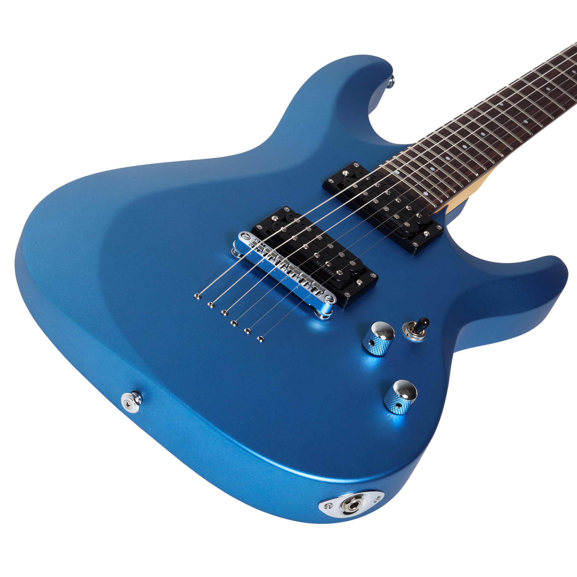 Schecter C-6 Deluxe Satin Metallic Light Blue Guitarra Eléctrica