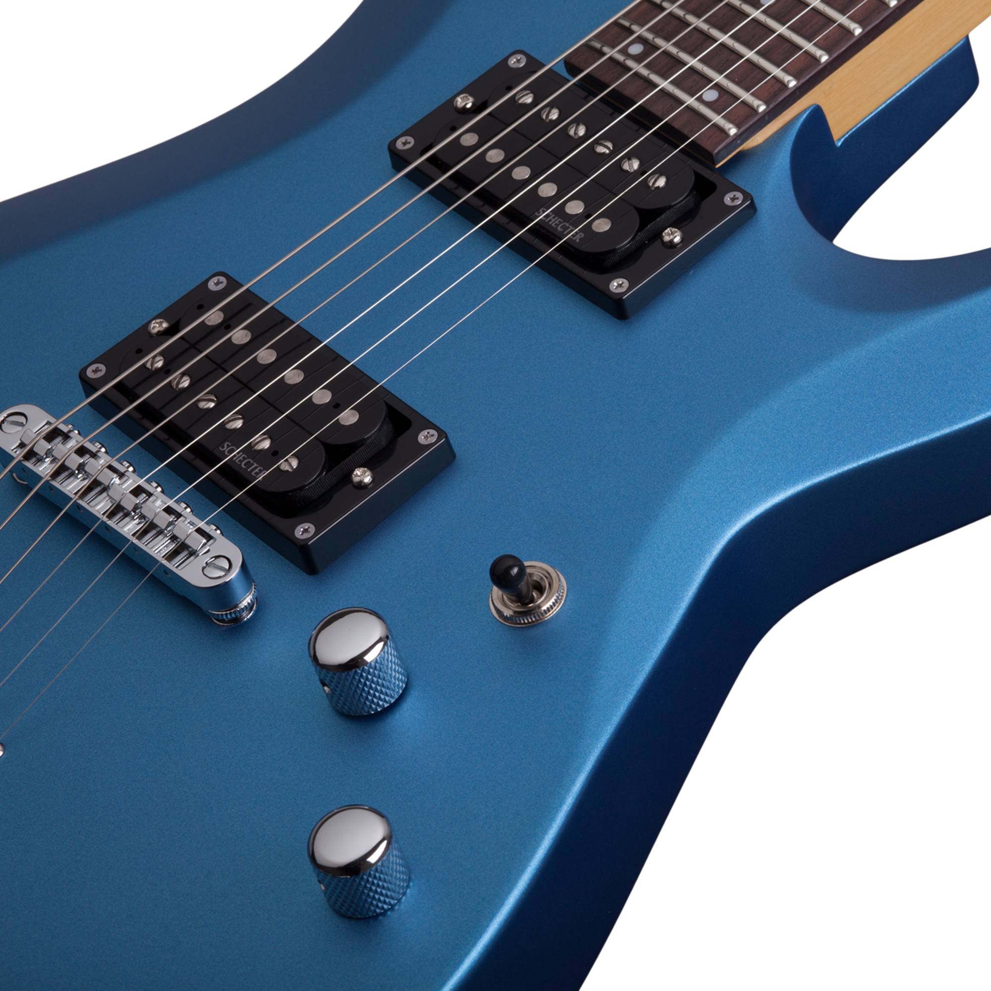 Schecter C-6 Deluxe Satin Metallic Light Blue Guitarra Eléctrica