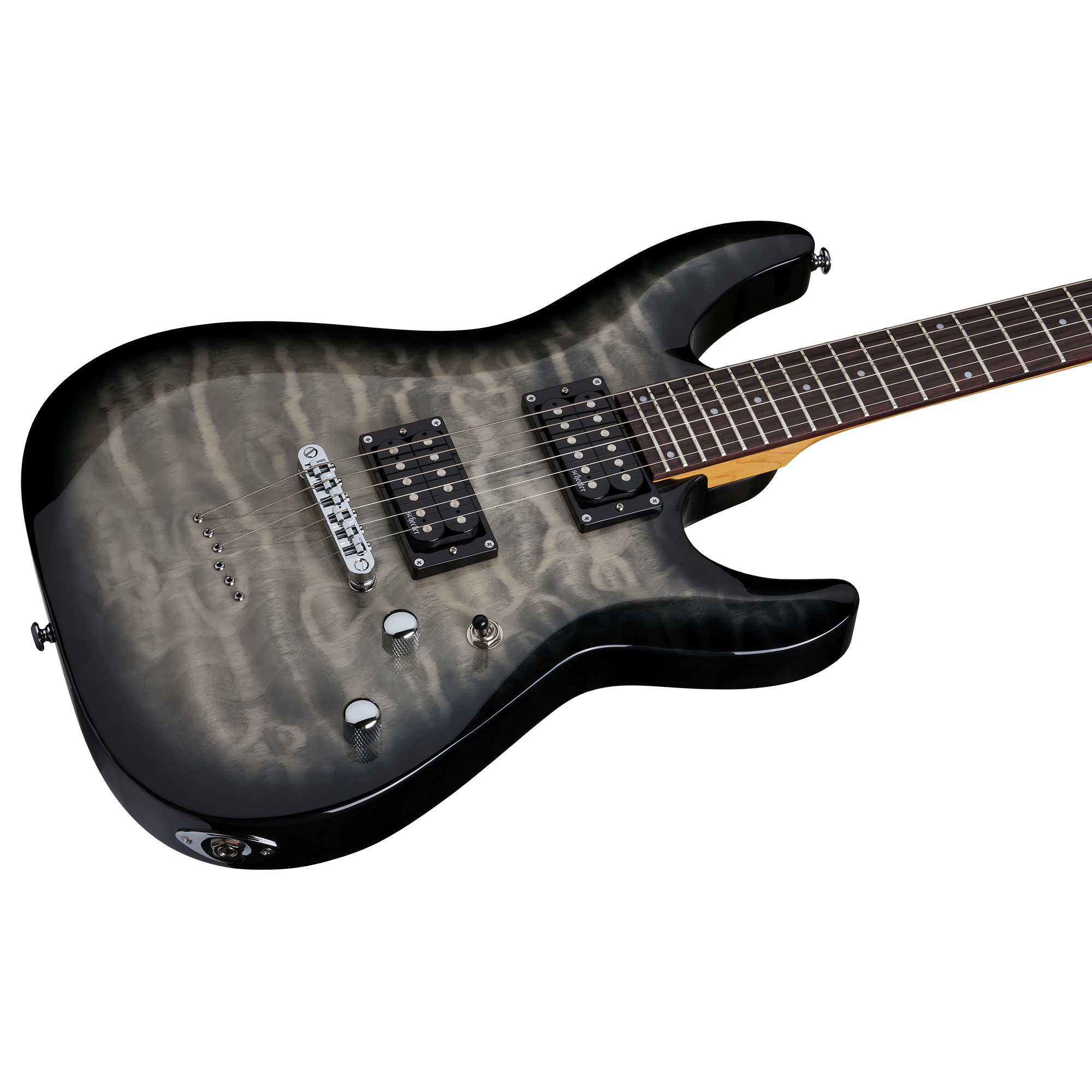 Schecter C-6 Plus Charcoal Burst Guitarra Eléctrica