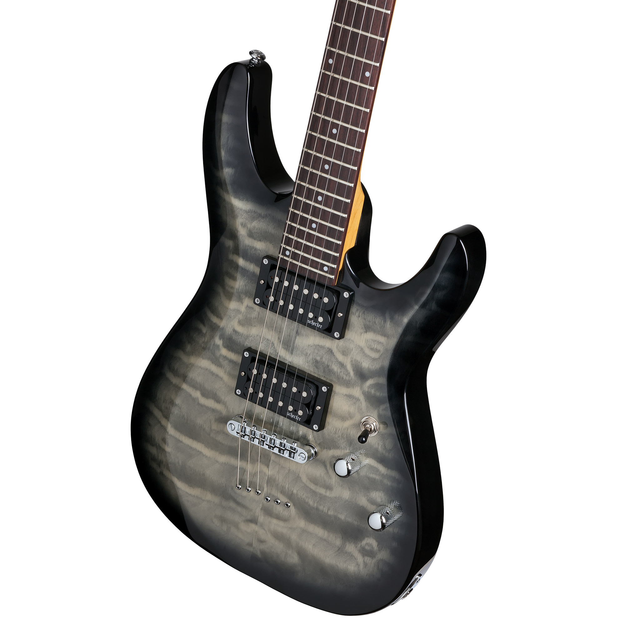 Schecter C-6 Plus Charcoal Burst Guitarra Eléctrica