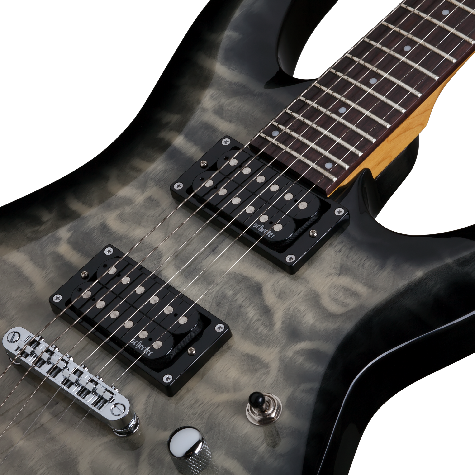 Schecter C-6 Plus Charcoal Burst Guitarra Eléctrica