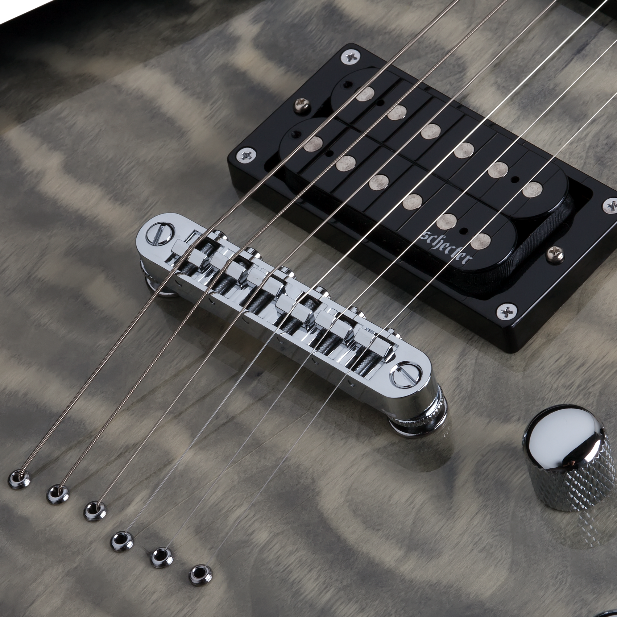 Schecter C-6 Plus Charcoal Burst Guitarra Eléctrica