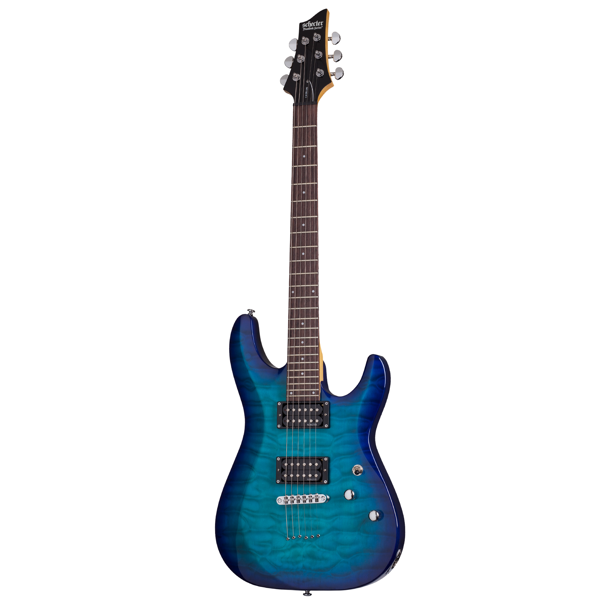 Schecter C-6 Plus Ocean Blue Burst Guitarra Eléctrica
