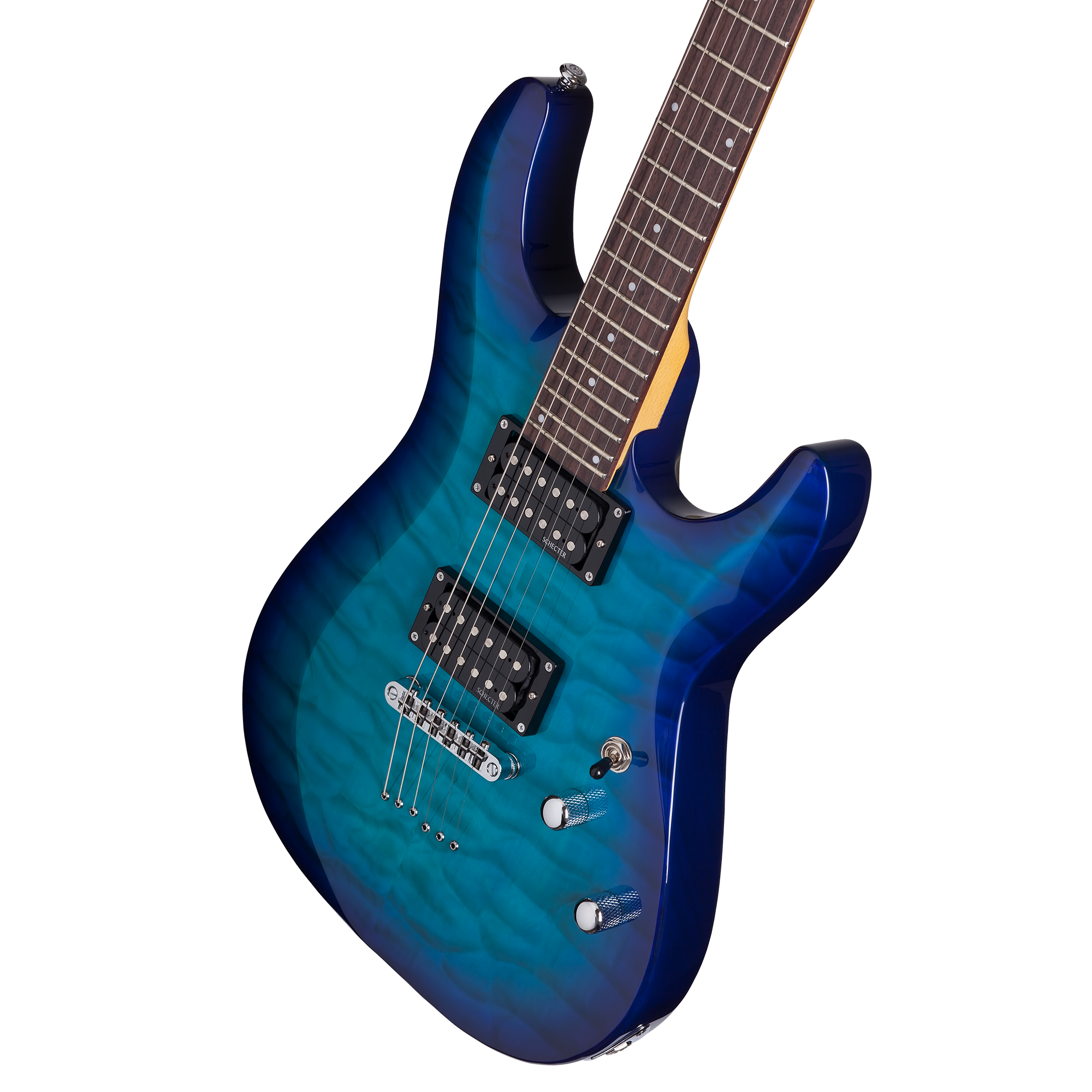 Schecter C-6 Plus Ocean Blue Burst Guitarra Eléctrica