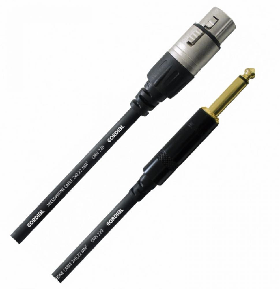 Cordial CCM75FP Cable XLR hembra a TS 1/4 7.5mts