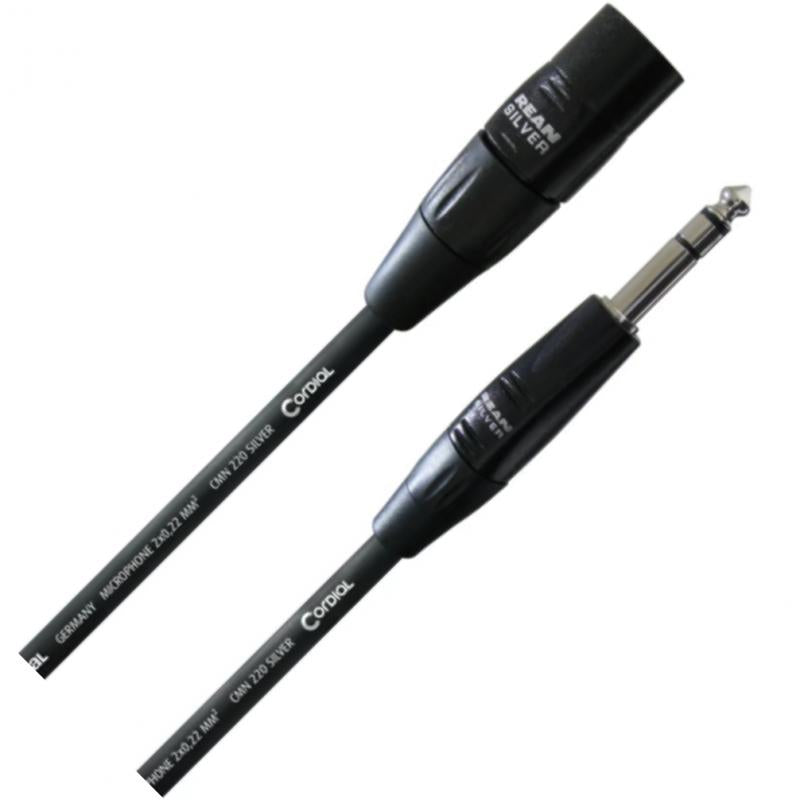 Cordial CIM3MV Cable XLR a Plug 1/4 TRS 3mts