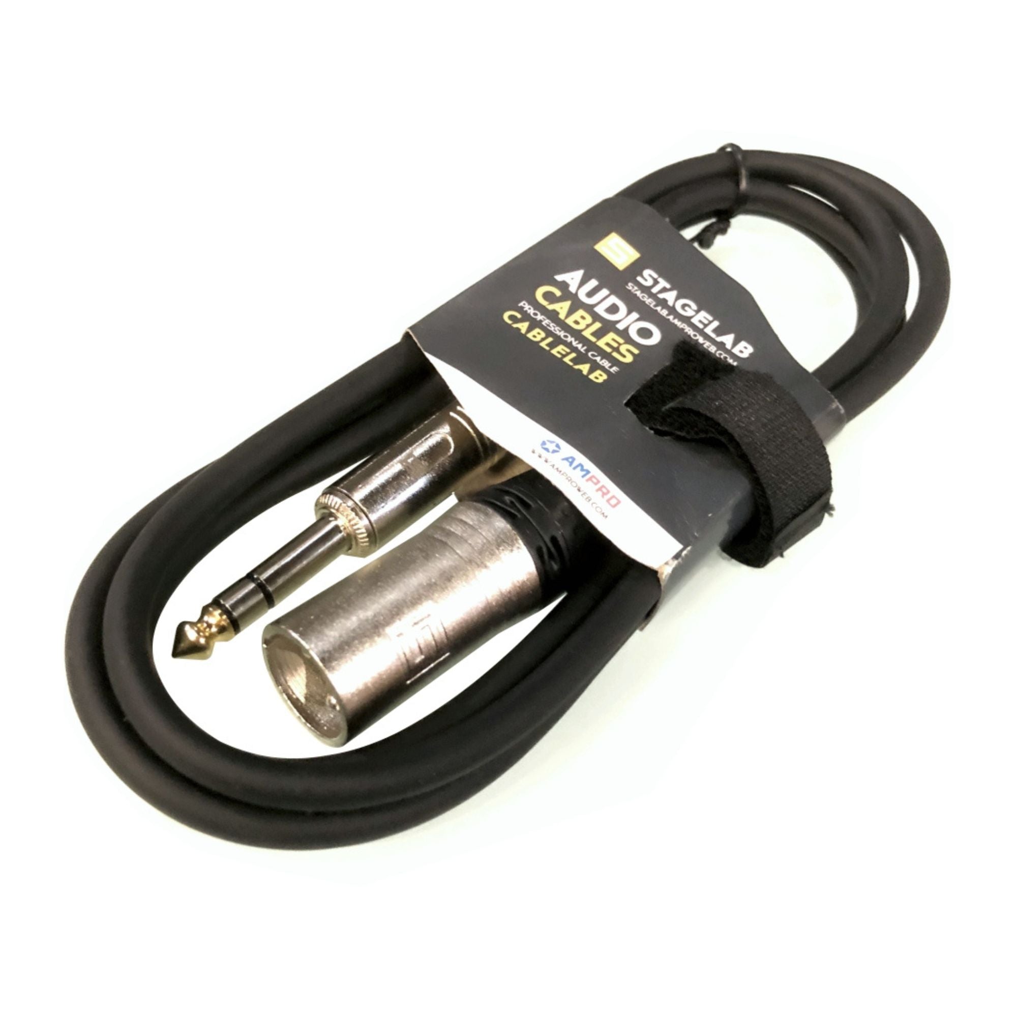 Stagelab Cable Balanceado TRS a XLR Macho de 1.5 mts.