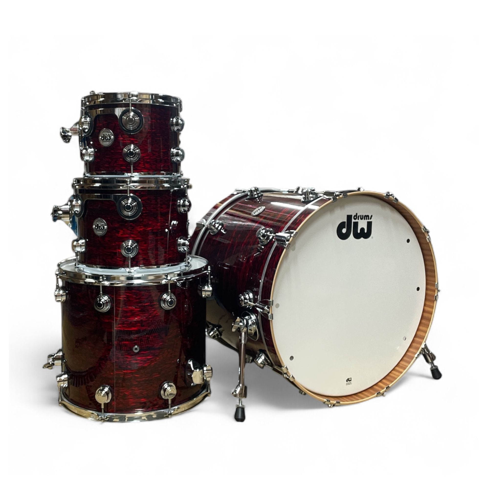 DW Drums Shellpack Collector Series 4Pcs Red Silk Onyx