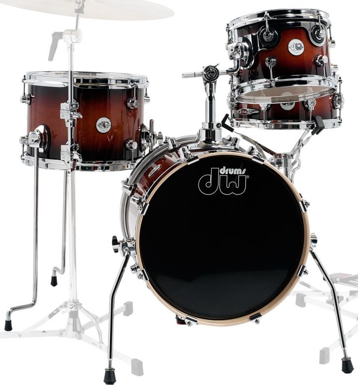 Dw Drums Design Mini-Pro Shellpack 4Pcs Tobbaco Burst