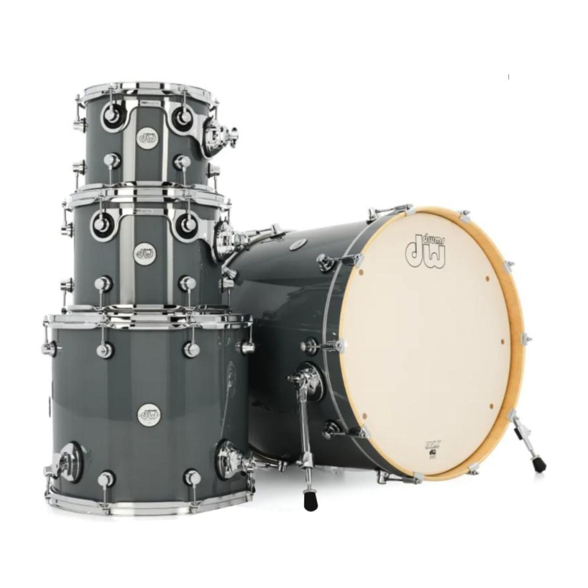 DW Drums Shellpack Design Series Maple 4Pcs Steel Grey