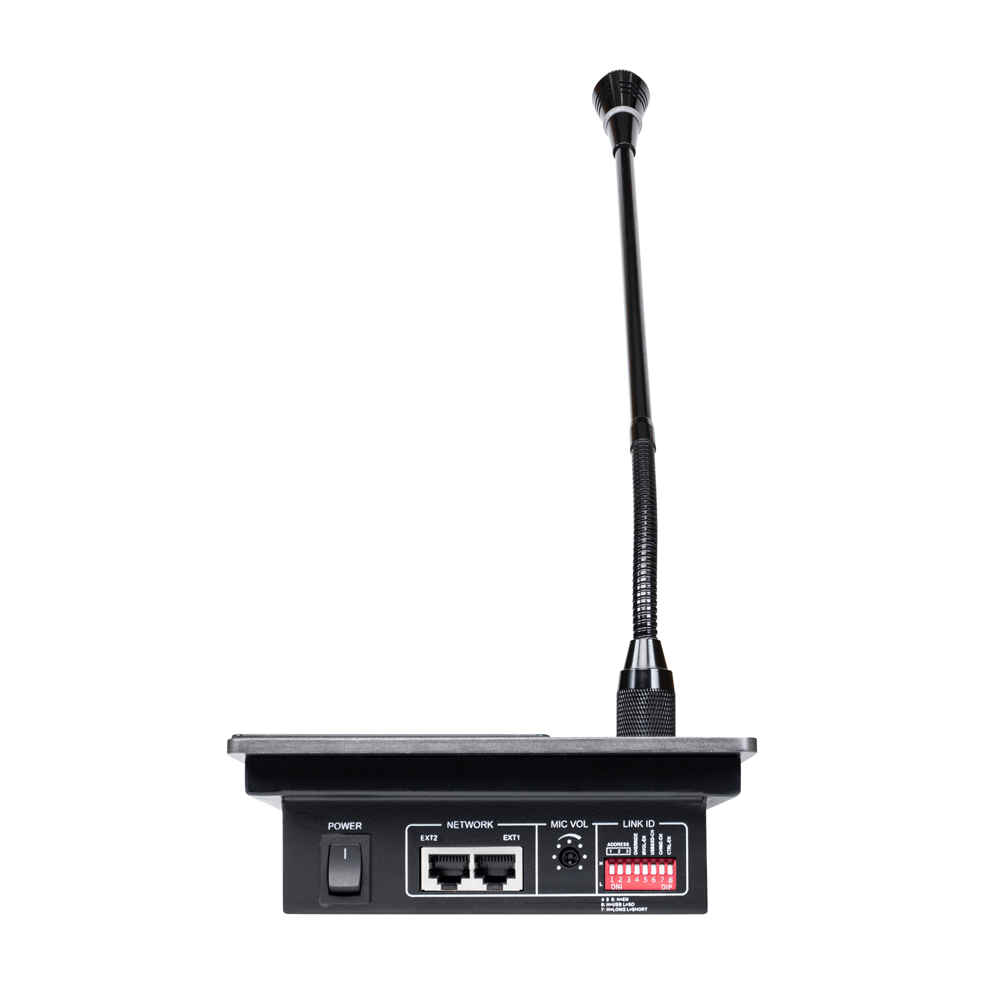 DSPPA DMA20 Micrófono de pedestal Remote Paging de 6 zonas