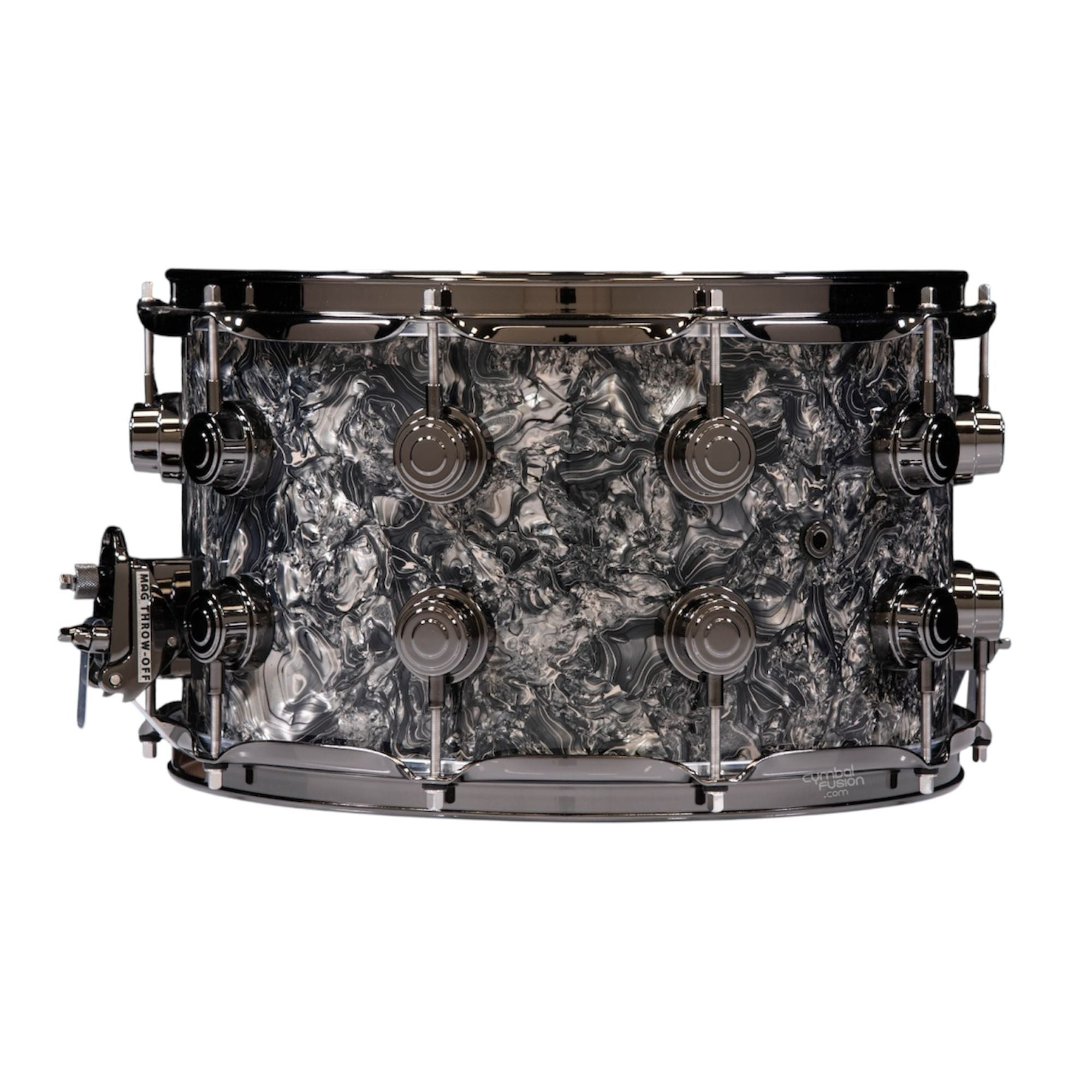 DW Drums Collector's Series® 14x8" SSC Caja Maple - Silver Abalone w/Black Nickel