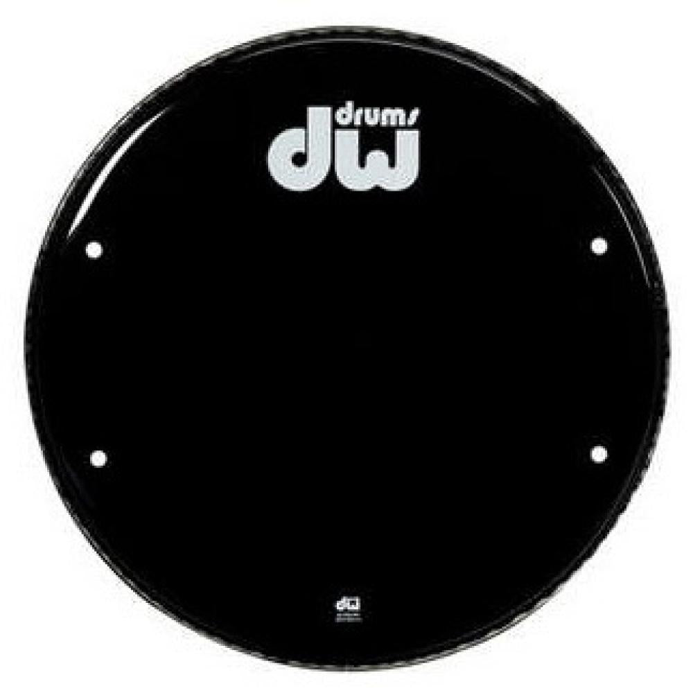 DW Drums DRDHGB24K Parche Bombo 24'' Gloss Black Ventilado