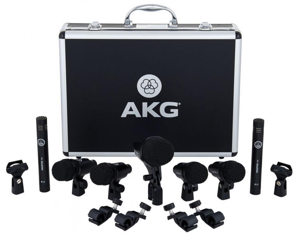 AKG DRUM Set de Micrófonos para Batería 7 piezas