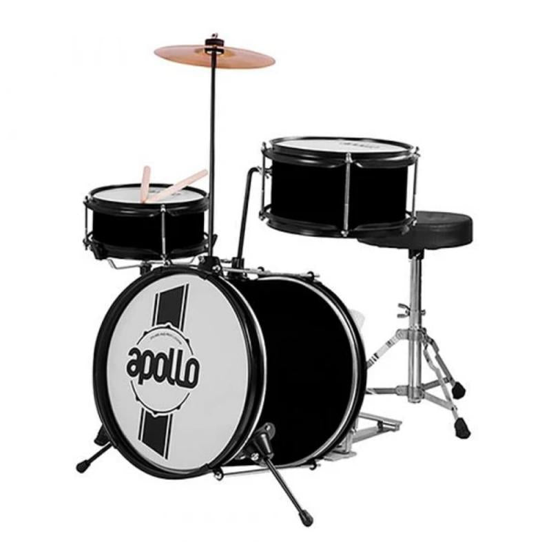 Apollo EBNI3BK Batería Acústica para Niño 3 Piezas