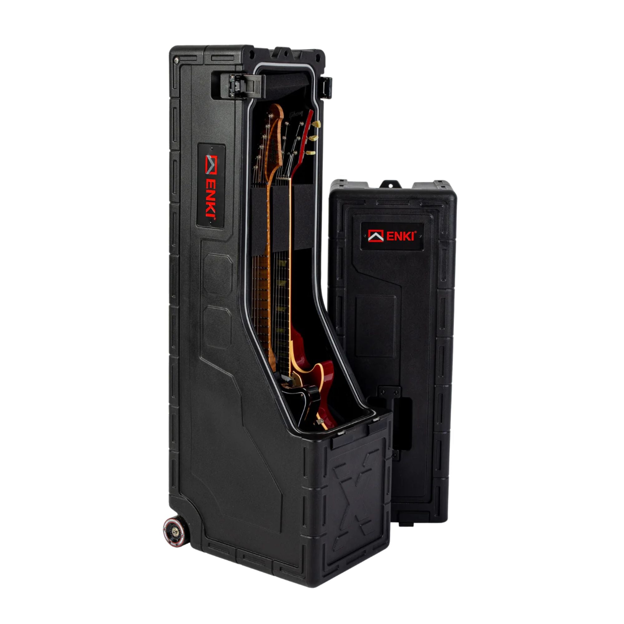 Enki X2 Case Vertical Rígido de Doble Capacidad para Guitarra Eléctrica