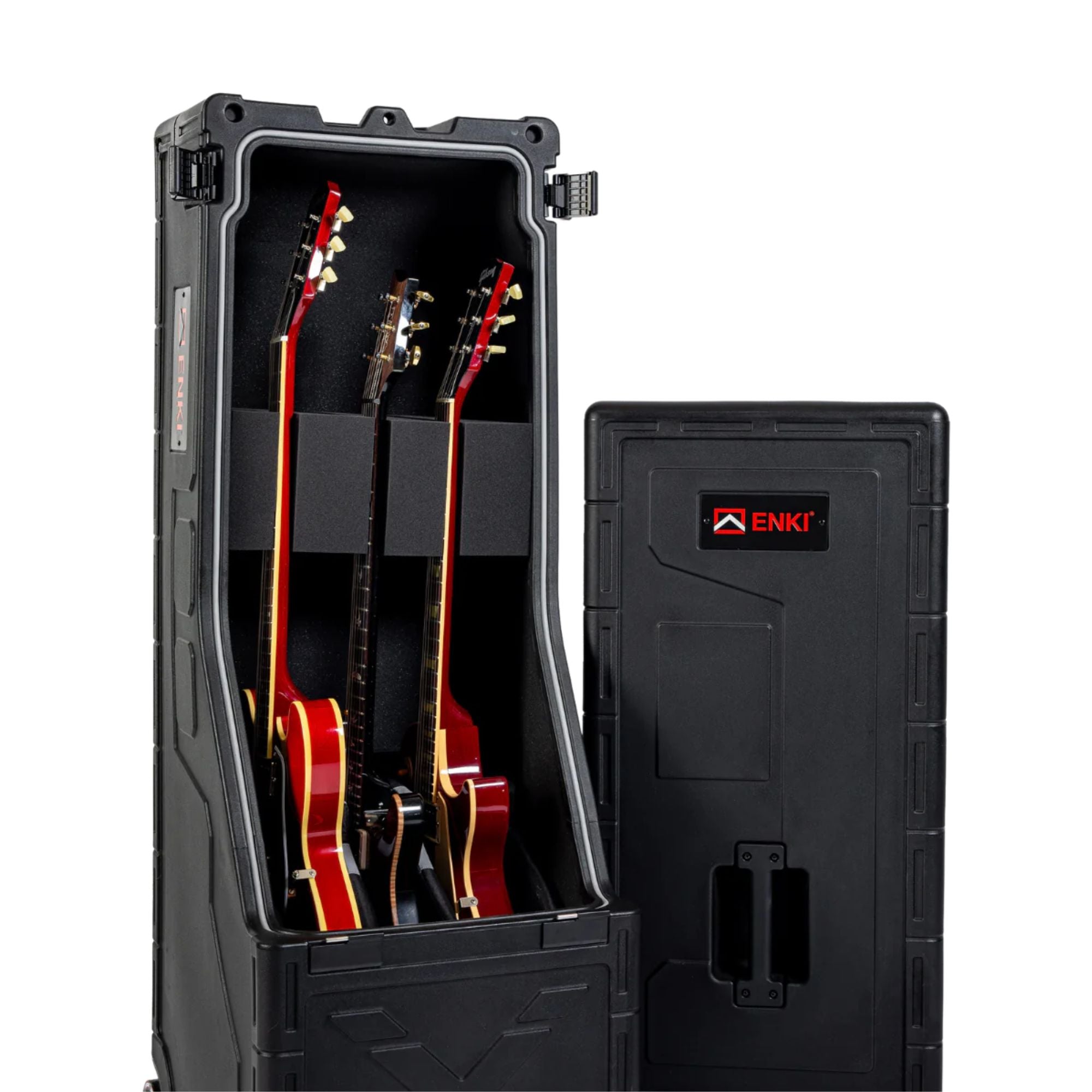 Enki X3 Case Vertical Rígido de Doble Capacidad para Guitarra Eléctrica