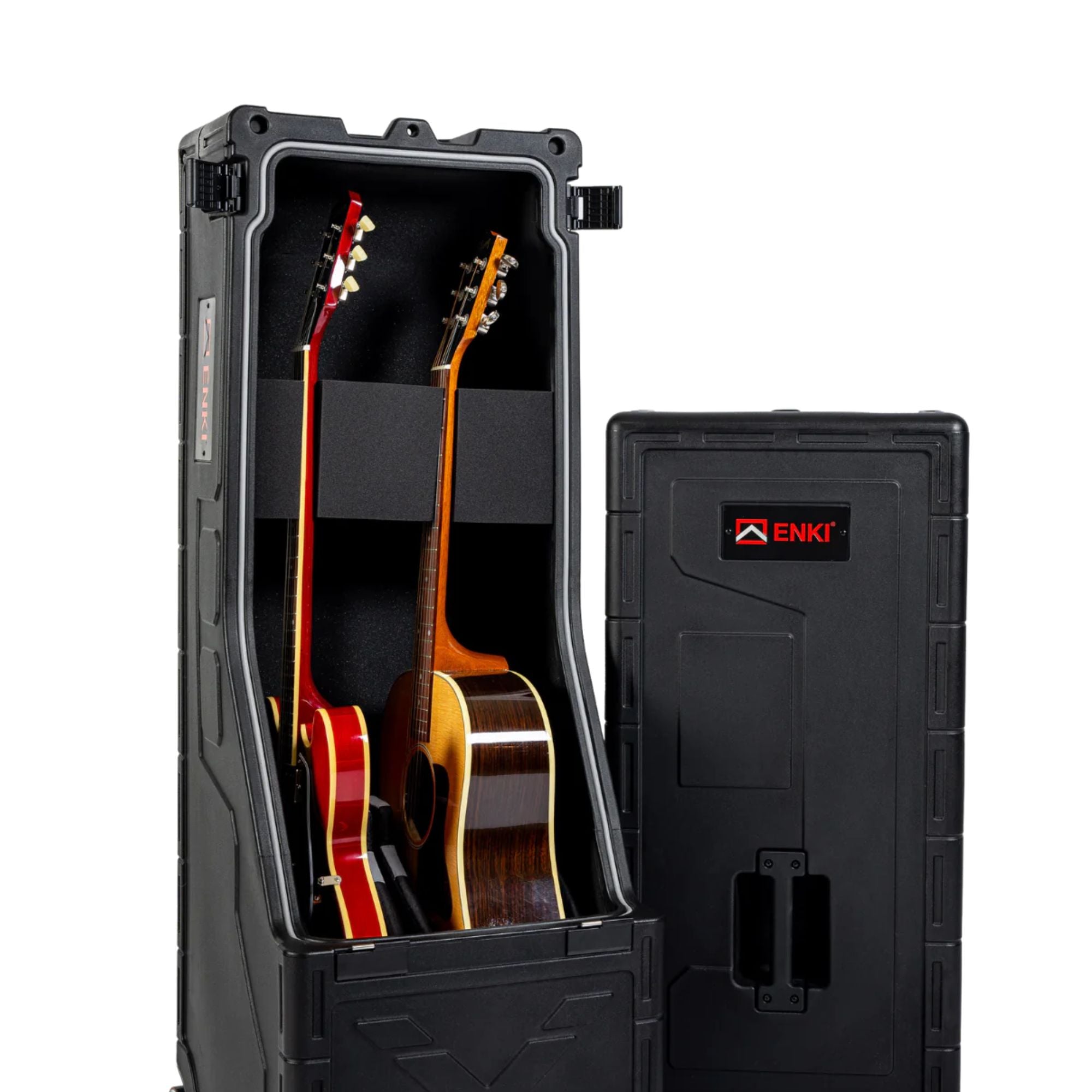 Enki X3 Case Vertical Rígido de Doble Capacidad para Guitarra Eléctrica