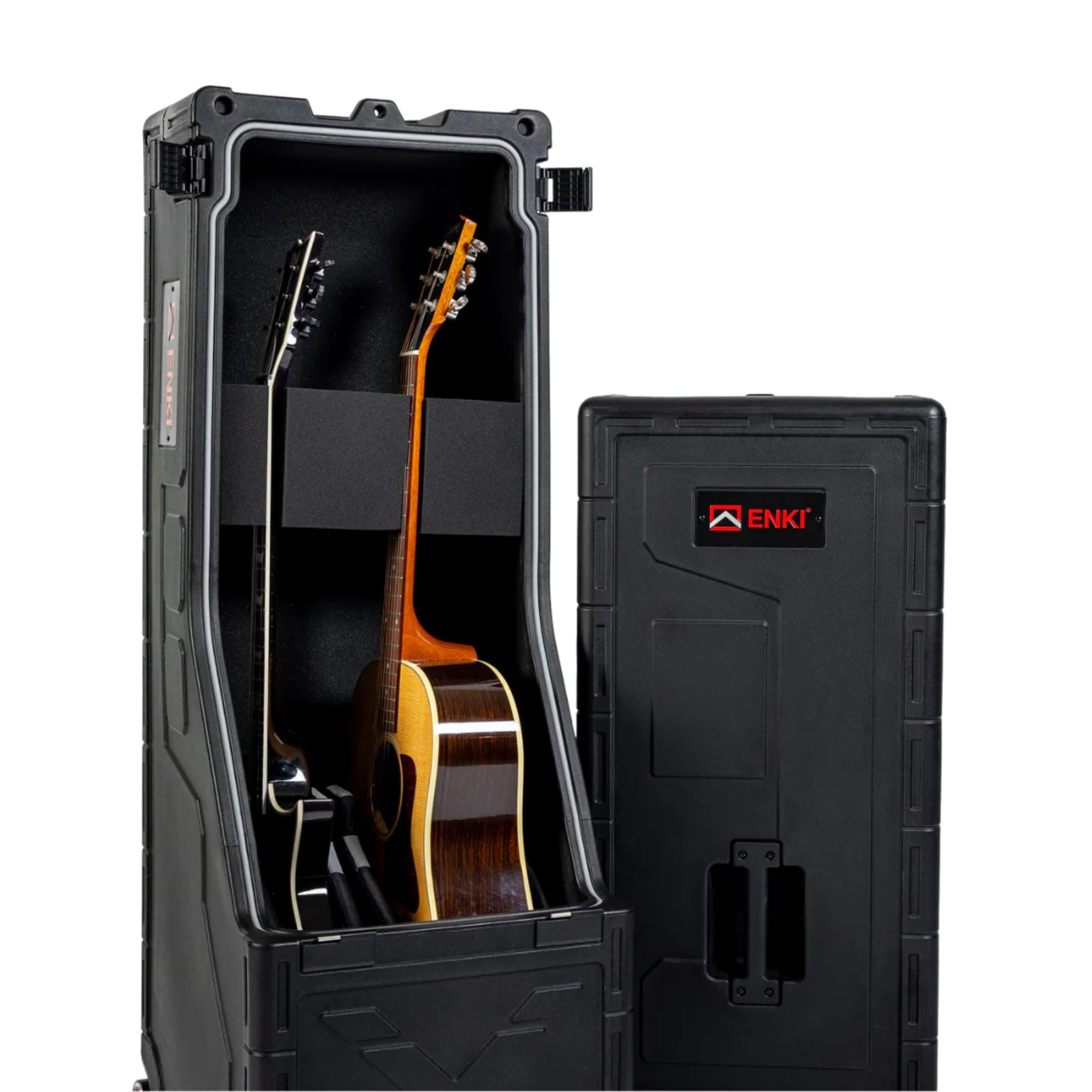 Enki X3 Case Vertical Rígido de Doble Capacidad para Guitarra Eléctrica