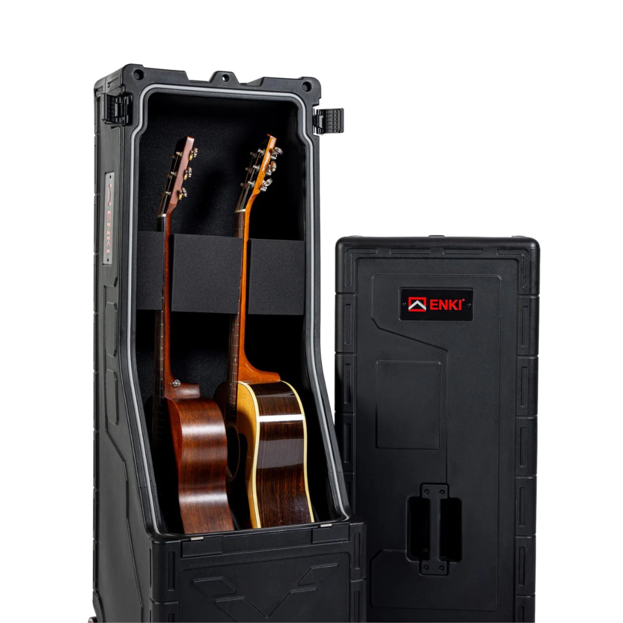 Enki X3 Case Vertical Rígido de Doble Capacidad para Guitarra Eléctrica