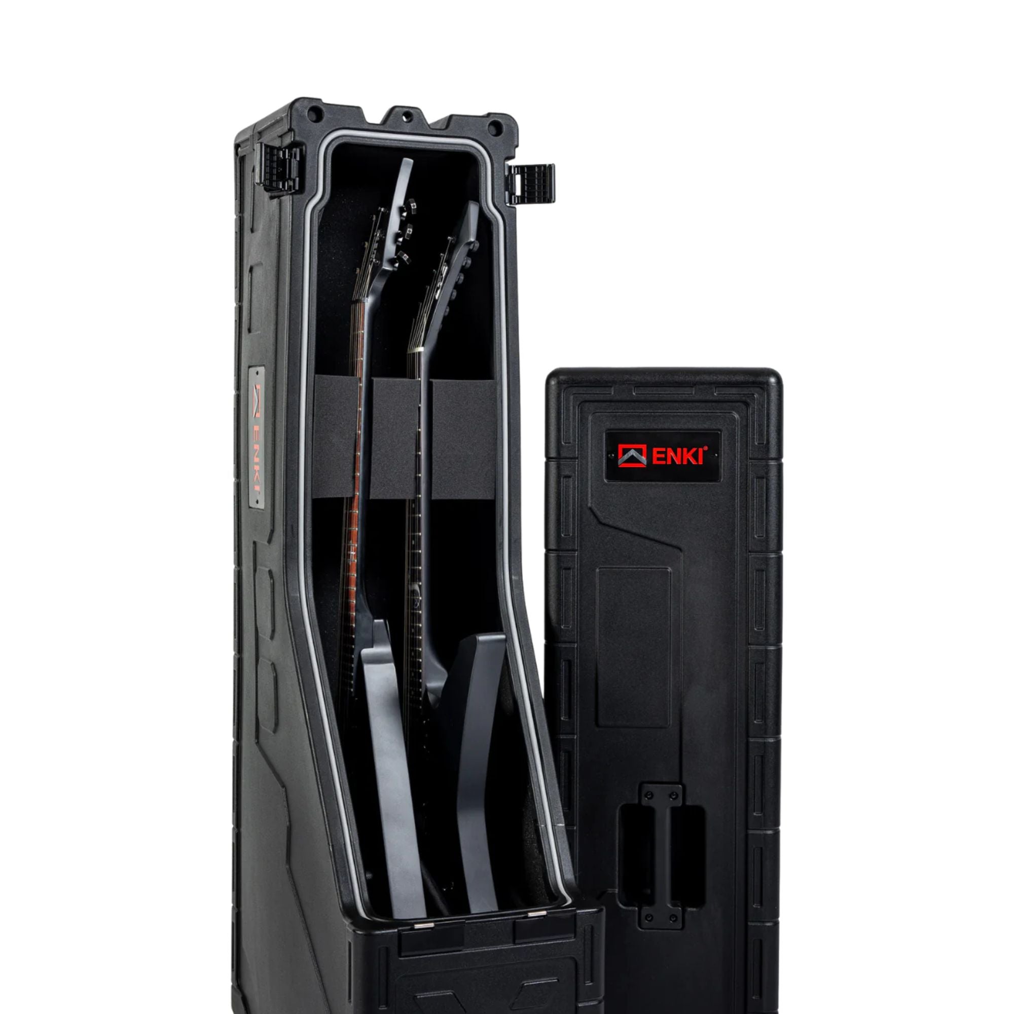 Enki XV Case Vertical Rígido de Doble Capacidad para Guitarra Eléctrica Black