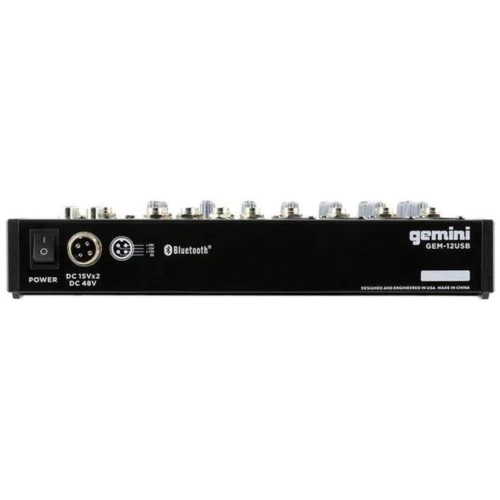 Gemini GEM-12USB Consola de Audio Análoga