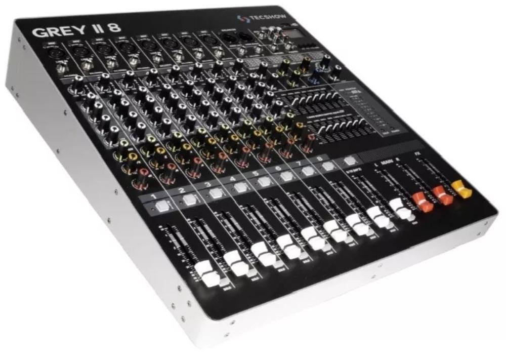 Tecshow Grey II Mezclador Análogo 8 Canales