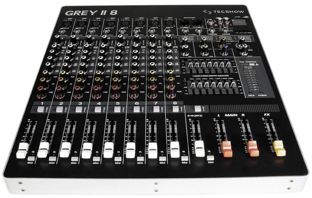 Tecshow Grey II Mezclador Análogo 8 Canales