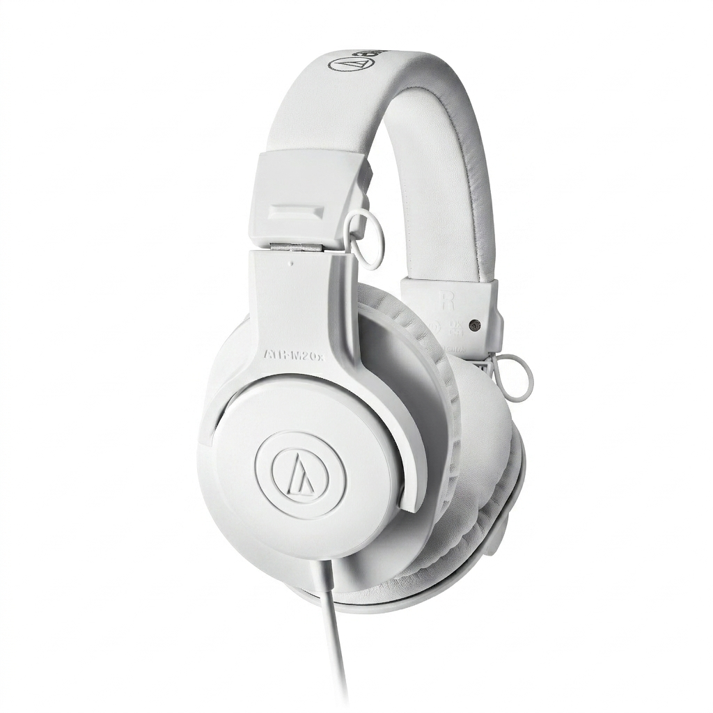 Audio-Technica ATH-M20x White Audifonos Monitoreo Cerrados