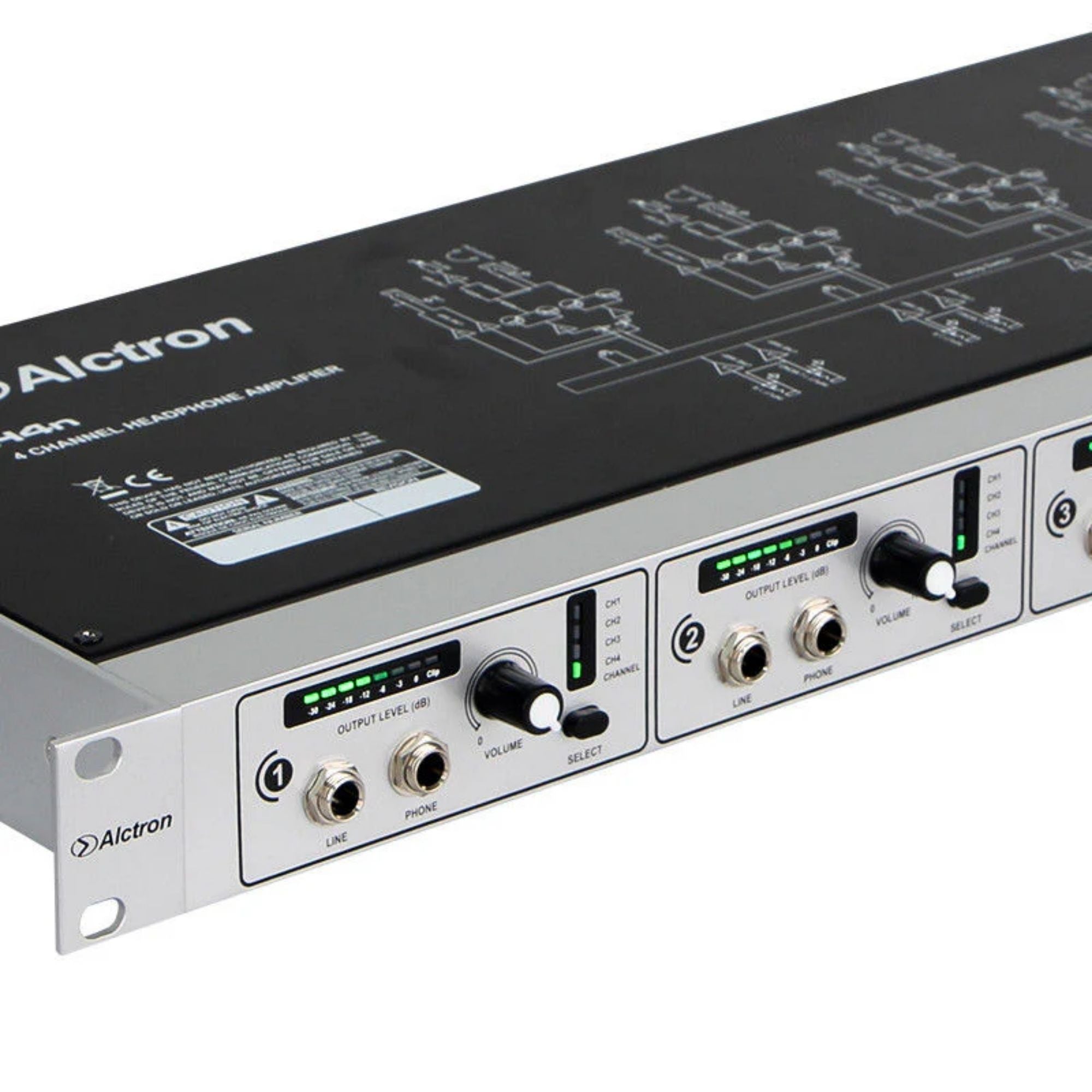 Alctron H4N Amplificador Audifonos 4 Canales