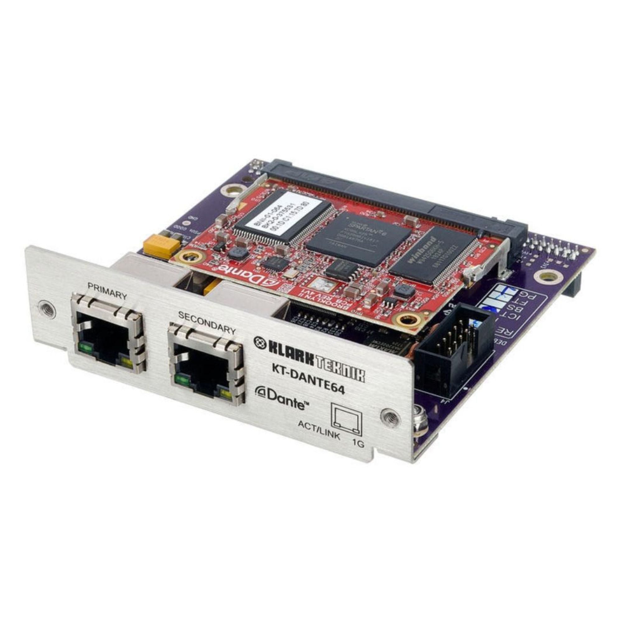 Klark Teknik KT-DANTE64 Procesador de Audio Red Dante