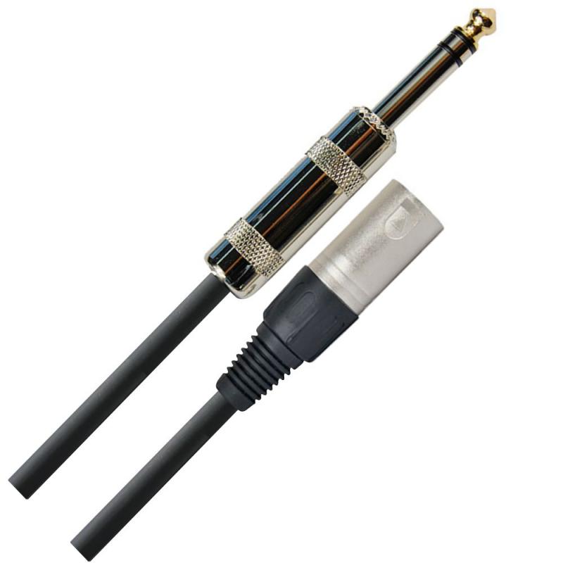 Accuracy Pro Audio MC-0753M Cable XLR Macho a Plug 1/4 TRS 3mts